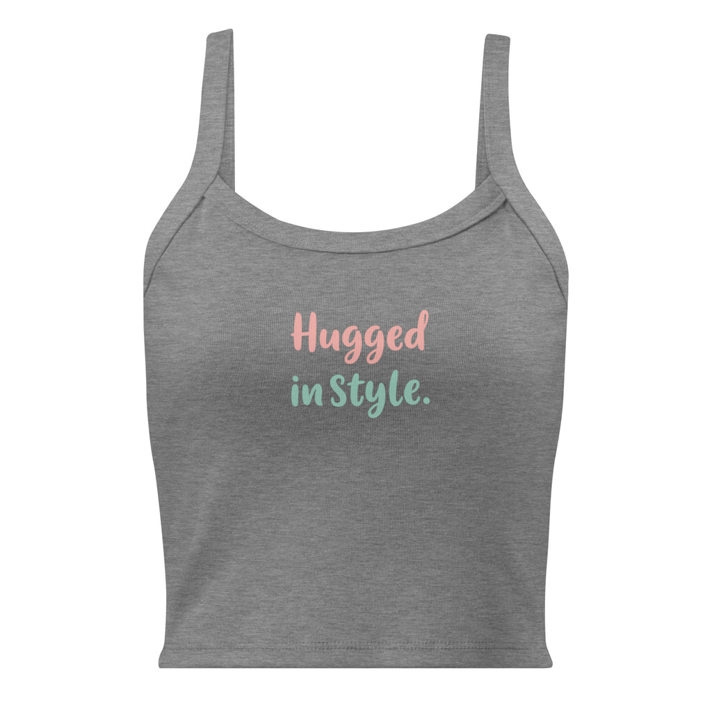 Women’s micro-rib tank top | Hugged In Style micro-rib tank top AwRans Clothing womens-micro-rib-tank-top-athletic-heather-front-67ea7b4291828