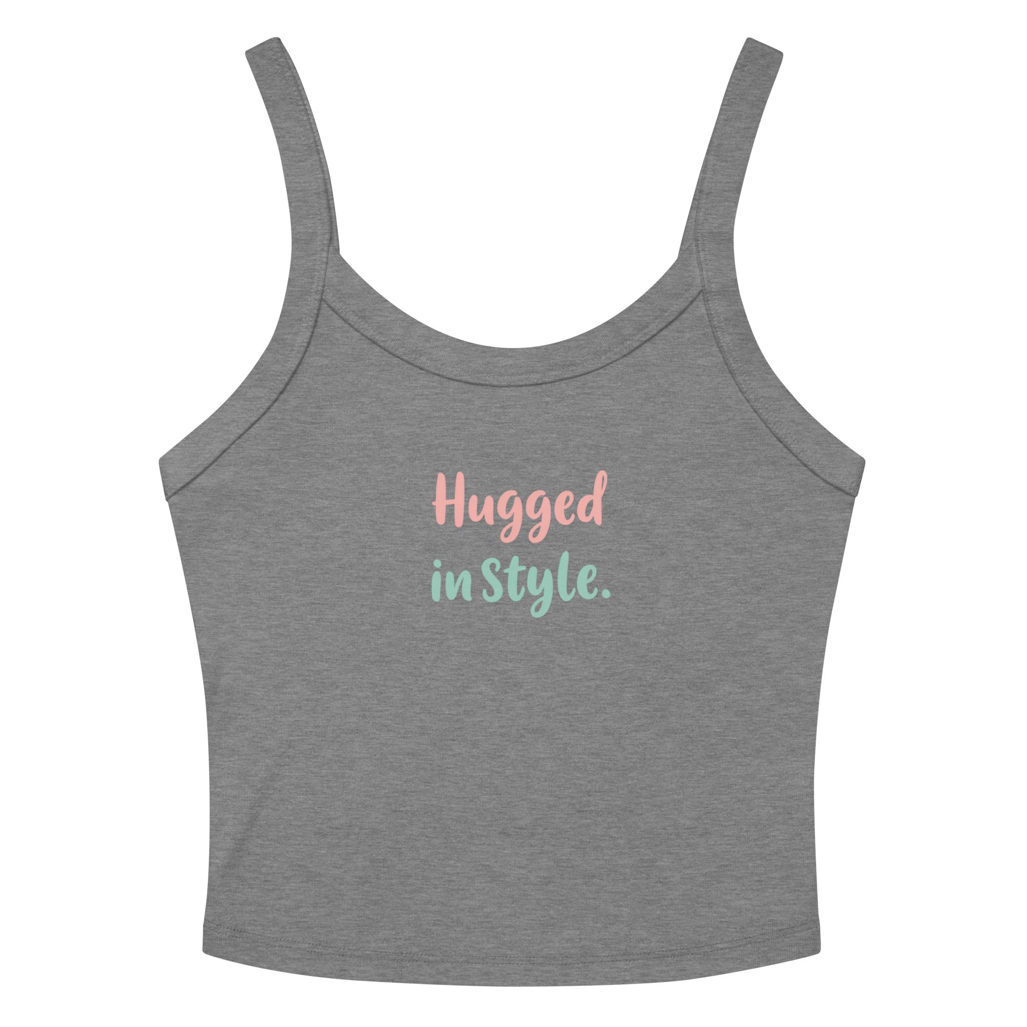 Women’s micro-rib tank top | Hugged In Style Athletic Heather micro-rib tank top AwRans Clothing womens-micro-rib-tank-top-athletic-heather-front-67ea7b429b70d