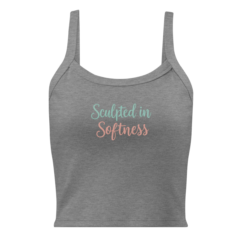 Women’s micro-rib tank top | Sculpted In Softness micro-rib tank top AwRans Clothing womens-micro-rib-tank-top-athletic-heather-front-67ea7db42c19d