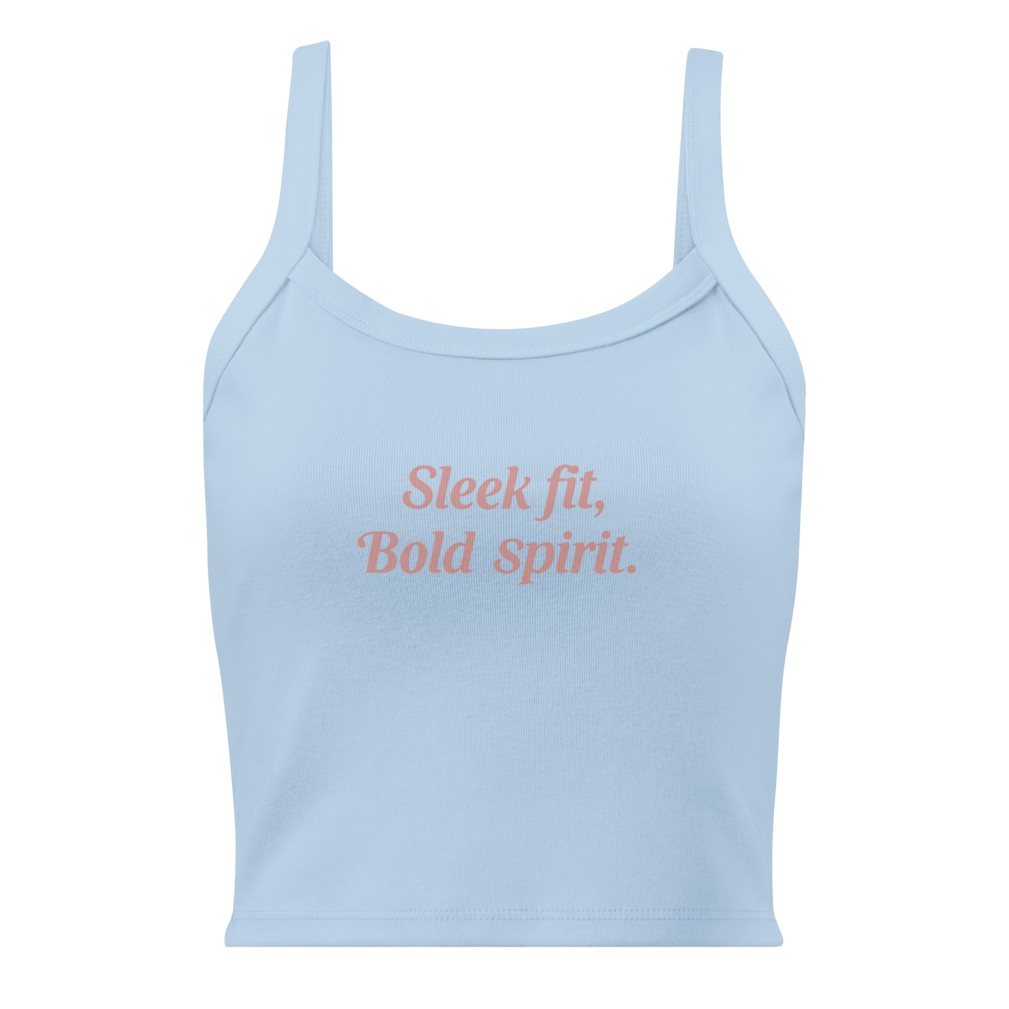Women’s micro-rib tank top | Sleek Fit,Bold Spirit. micro-rib tank top AwRans Clothing womens-micro-rib-tank-top-solid-baby-blue-blend-front-67ea768732fb0