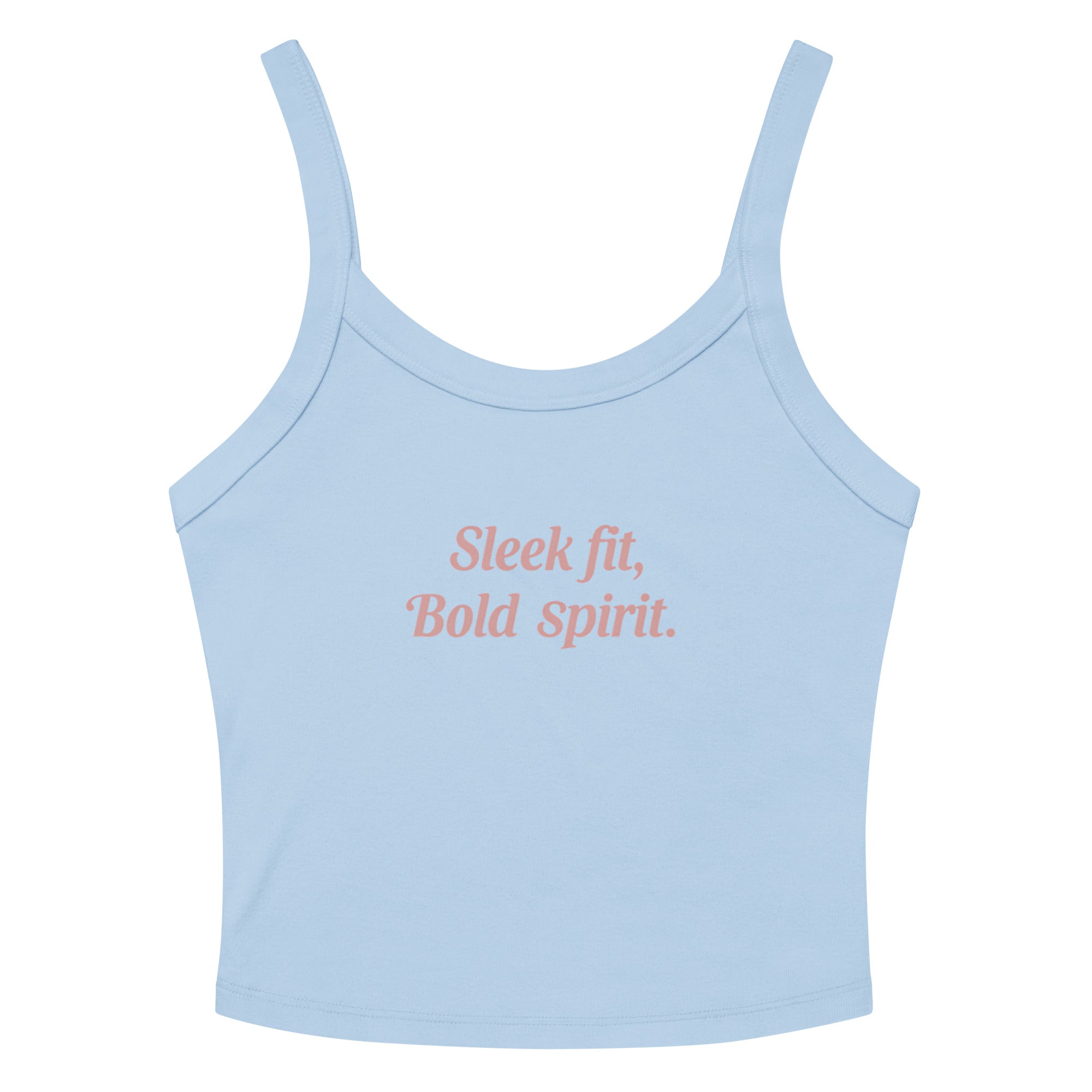 Women’s micro-rib tank top | Sleek Fit,Bold Spirit. Solid Baby Blue Blend micro-rib tank top AwRans Clothing womens-micro-rib-tank-top-solid-baby-blue-blend-front-67ea76873b1a9
