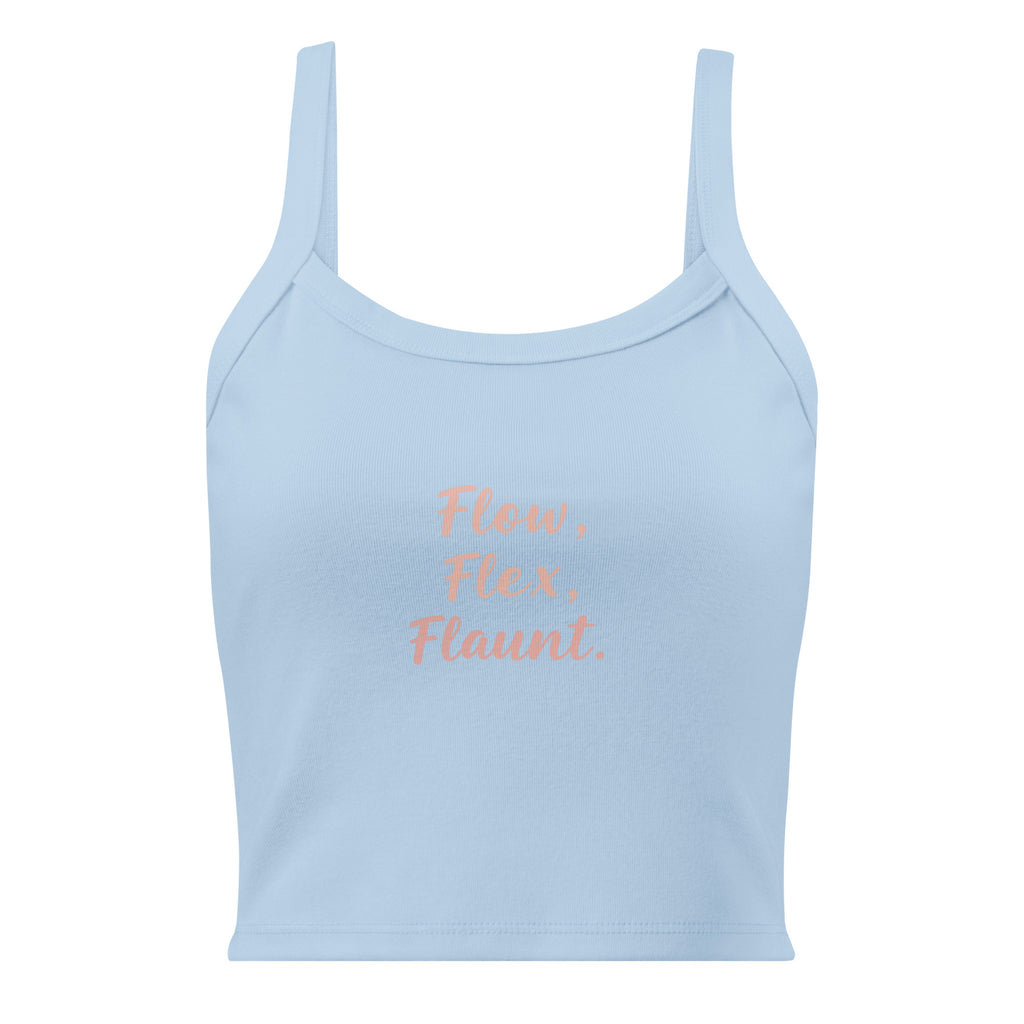 Women’s micro-rib tank top | Flow,Flex,Flaunt. micro-rib tank top AwRans Clothing womens-micro-rib-tank-top-solid-baby-blue-blend-front-67ea77bc57c63