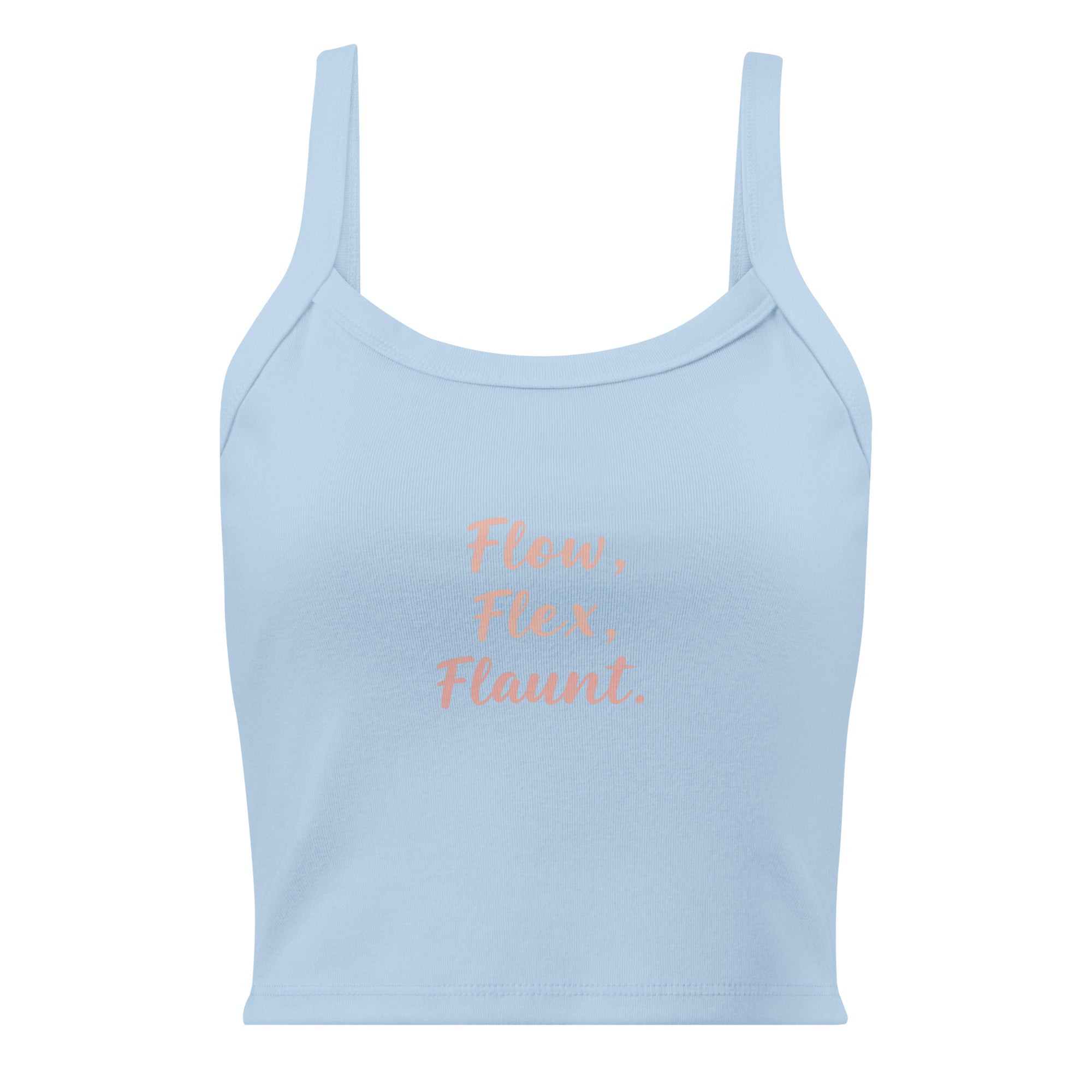 Women’s micro-rib tank top | Flow,Flex,Flaunt. micro-rib tank top AwRans Clothing womens-micro-rib-tank-top-solid-baby-blue-blend-front-67ea77bc57c63