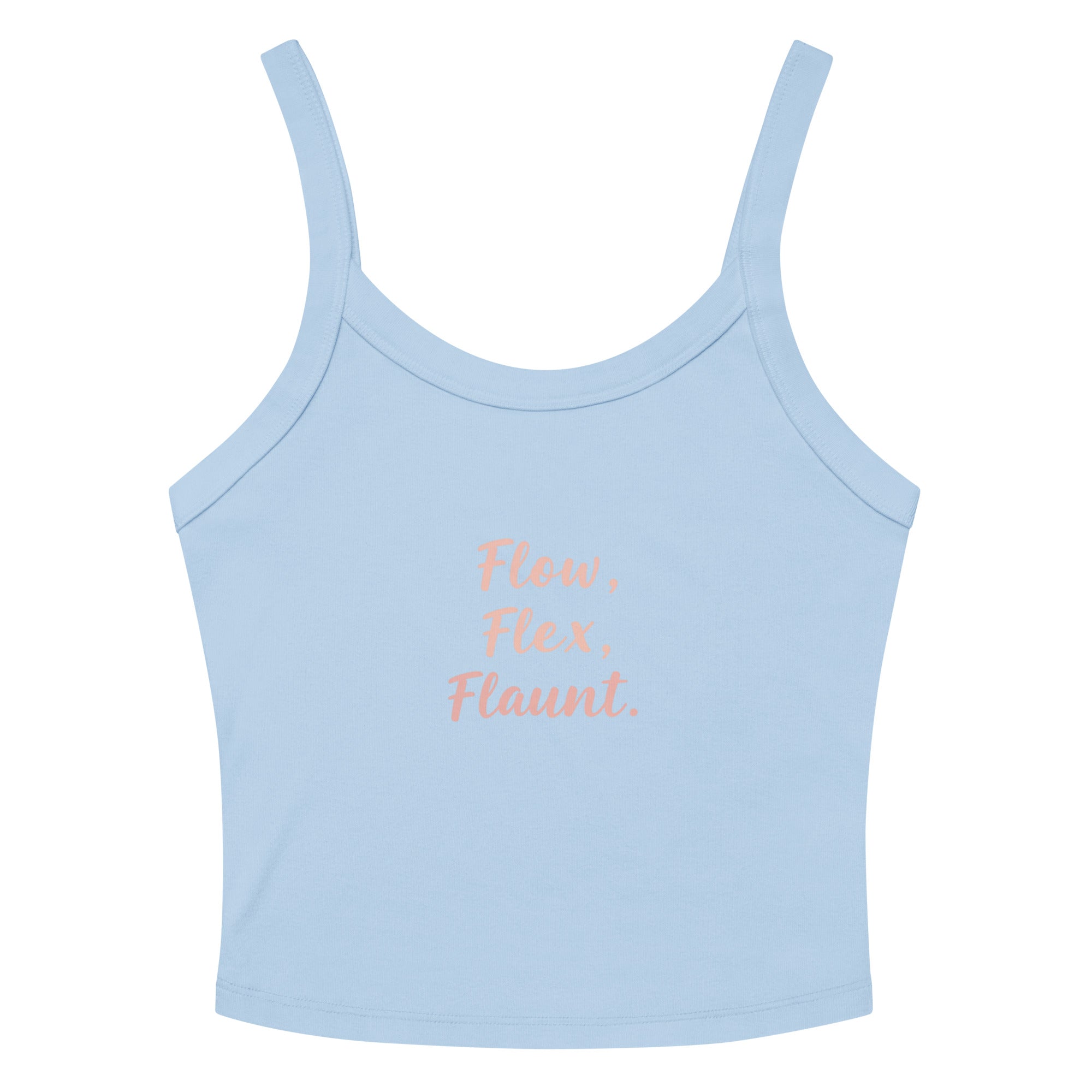 Women’s micro-rib tank top | Flow,Flex,Flaunt. Solid Baby Blue Blend micro-rib tank top AwRans Clothing womens-micro-rib-tank-top-solid-baby-blue-blend-front-67ea77bc5c7b2