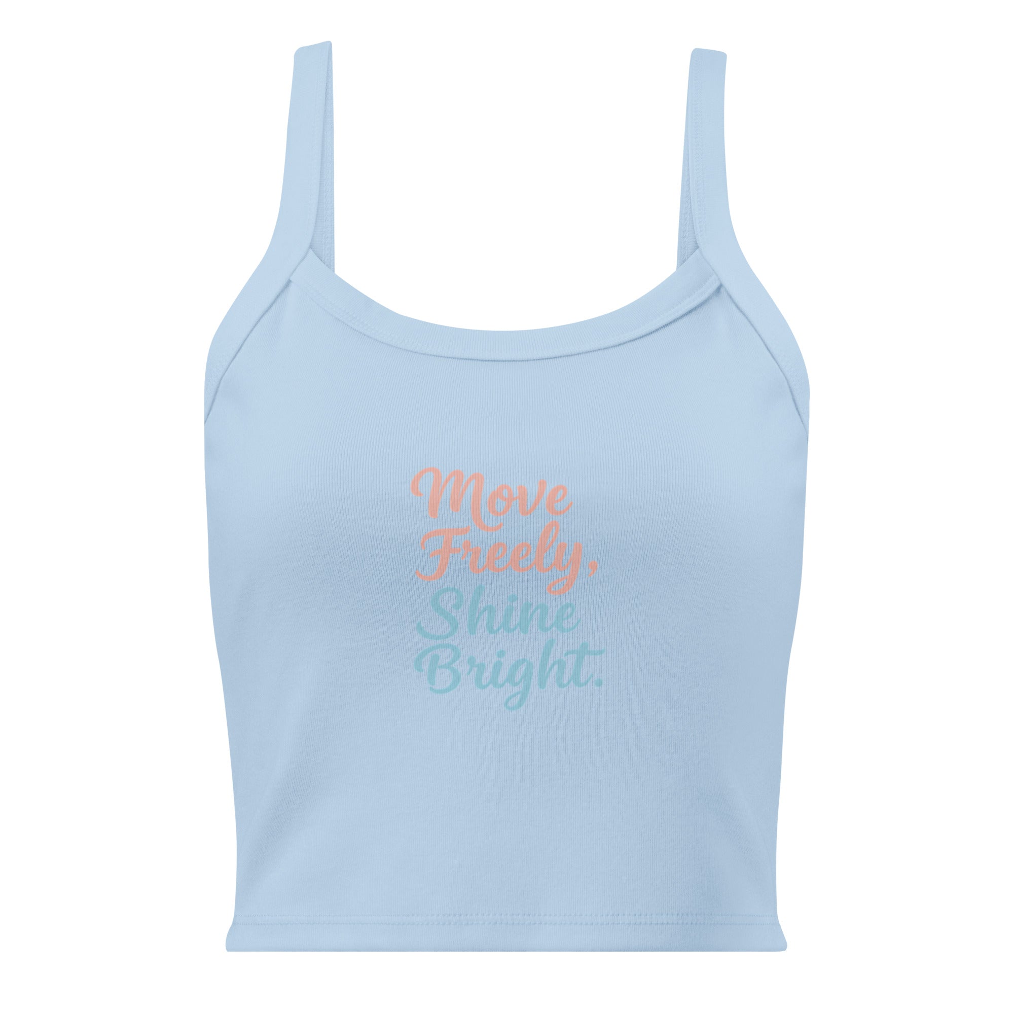 Women’s micro-rib tank top | Move Freely,Shine Bright micro-rib tank top AwRans Clothing womens-micro-rib-tank-top-solid-baby-blue-blend-front-67ea78575882d