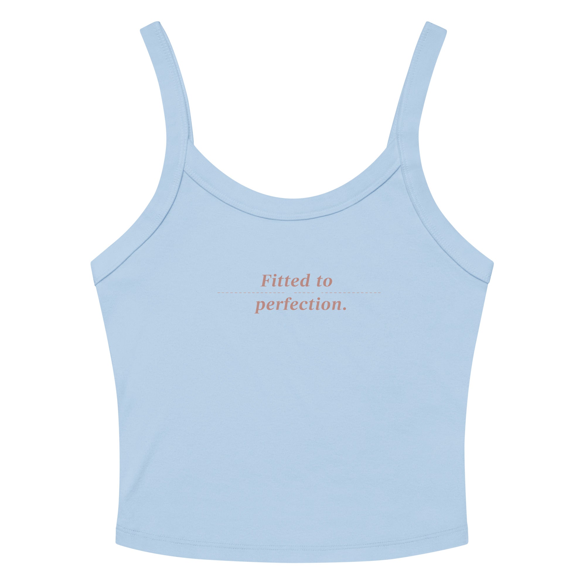 Women’s micro-rib tank top | Fitted To Perfection Solid Baby Blue Blend micro-rib tank top AwRans Clothing womens-micro-rib-tank-top-solid-baby-blue-blend-front-67ea7a0ccc764