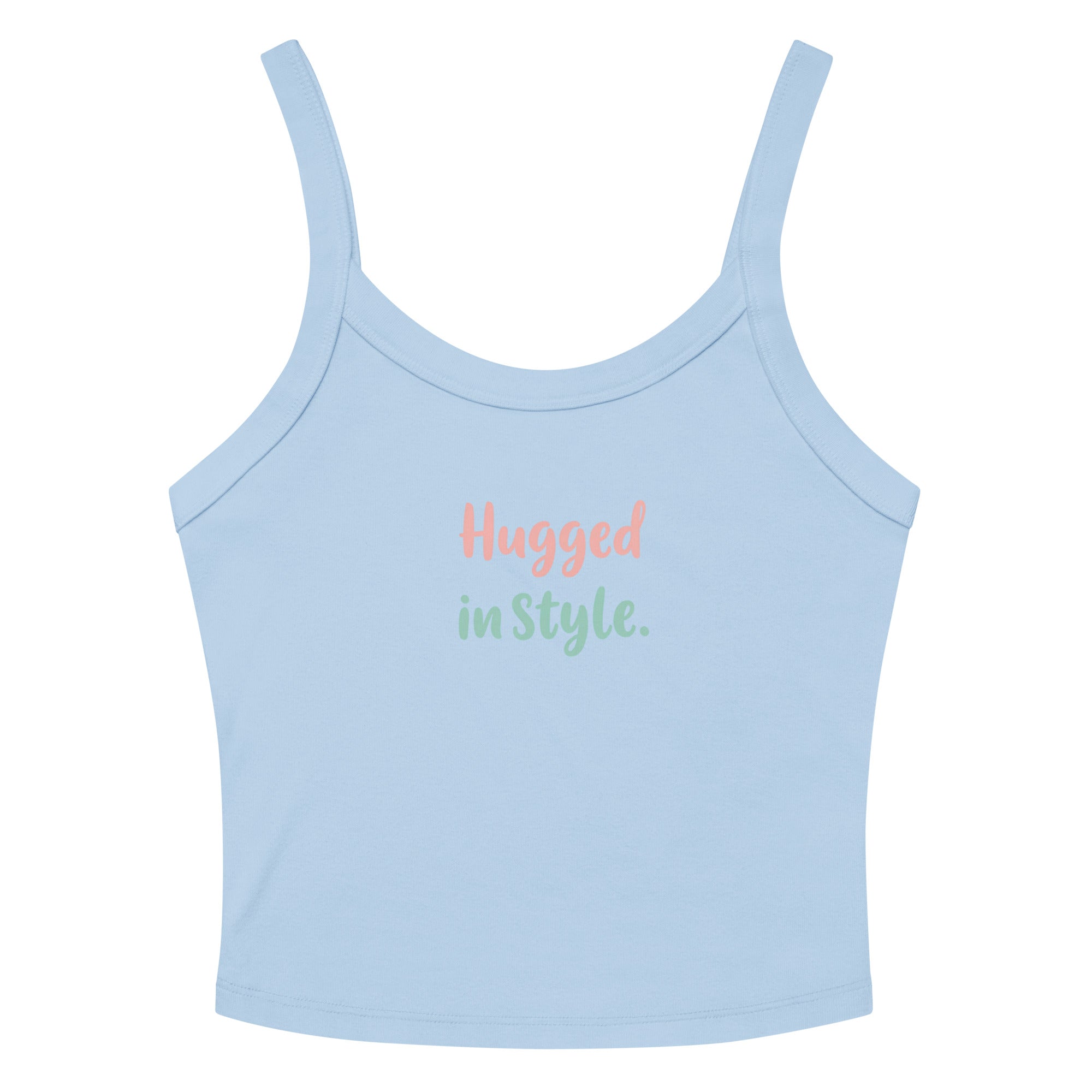 Women’s micro-rib tank top | Hugged In Style Solid Baby Blue Blend micro-rib tank top AwRans Clothing womens-micro-rib-tank-top-solid-baby-blue-blend-front-67ea7b429bdd0