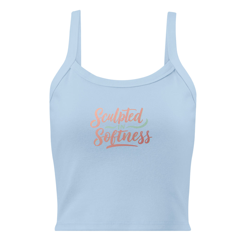 Women’s micro-rib tank top | Sculpted In Softness micro-rib tank top AwRans Clothing womens-micro-rib-tank-top-solid-baby-blue-blend-front-67ea7d1645003