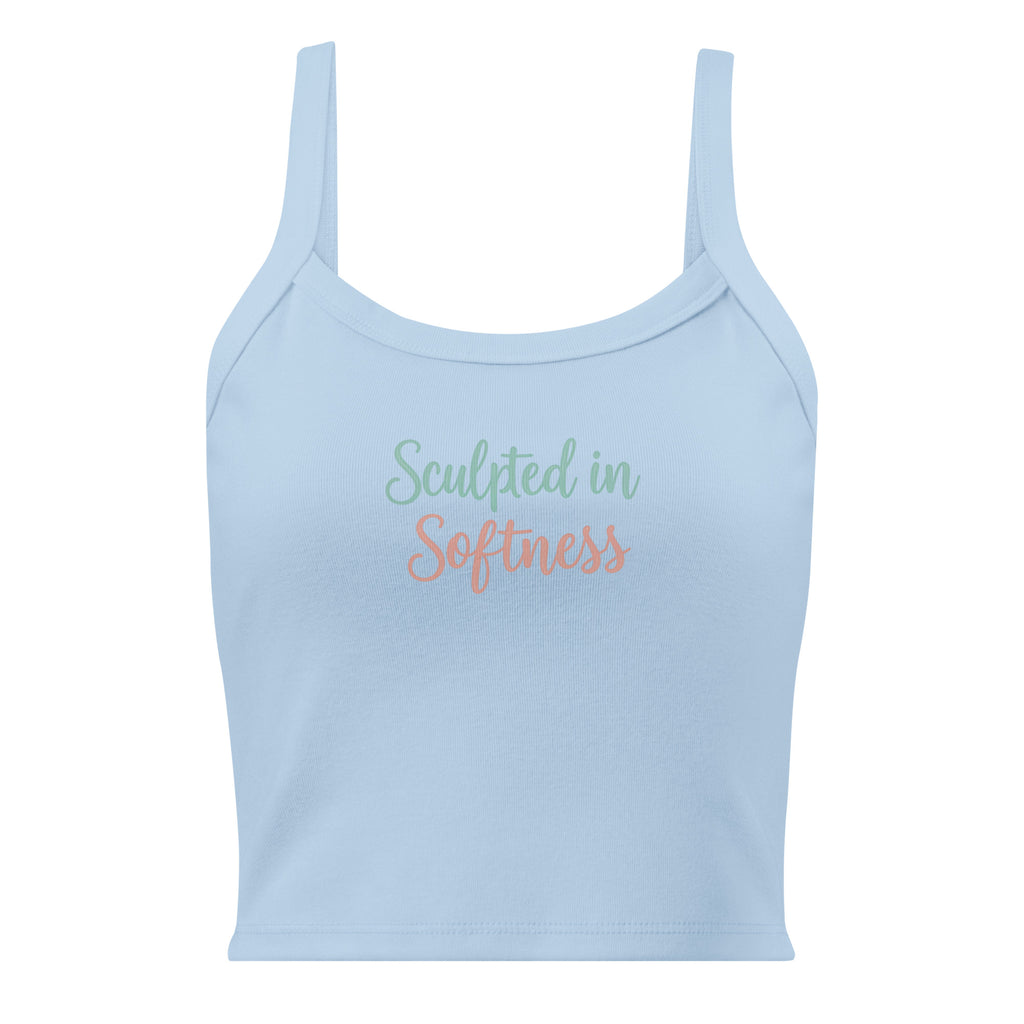 Women’s micro-rib tank top | Sculpted In Softness micro-rib tank top AwRans Clothing womens-micro-rib-tank-top-solid-baby-blue-blend-front-67ea7db42d95e
