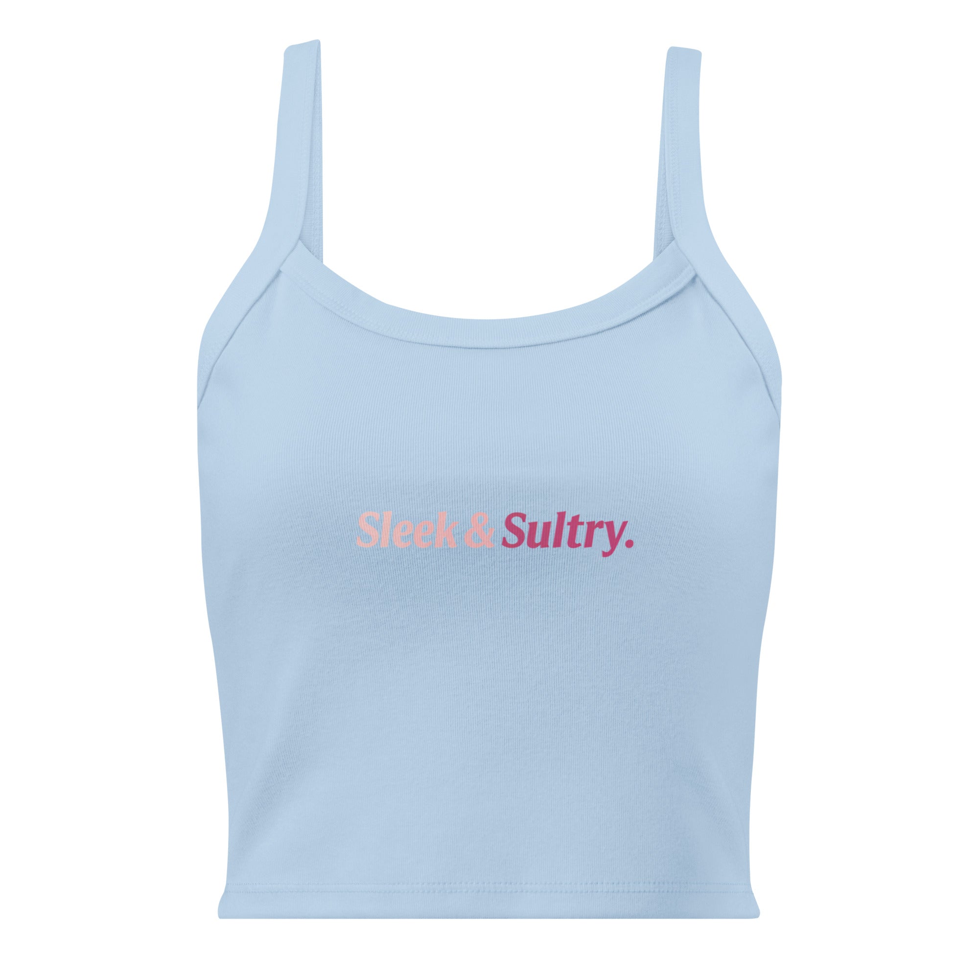Women’s micro-rib tank top | Sleek & Sultry micro-rib tank top AwRans Clothing womens-micro-rib-tank-top-solid-baby-blue-blend-front-67ea7e51052ad
