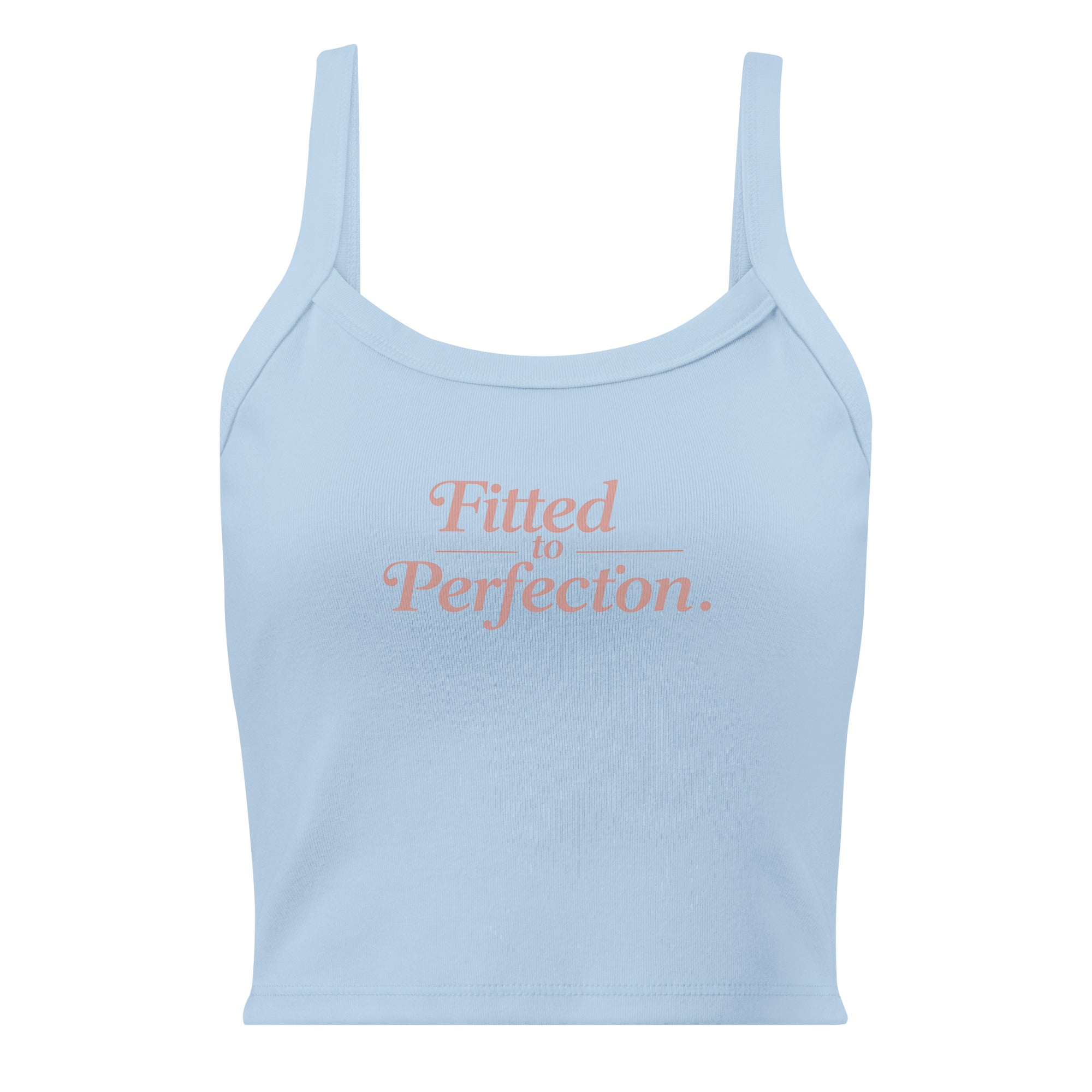 Women’s micro-rib tank top | Fitted To Perfection micro-rib tank top AwRans Clothing womens-micro-rib-tank-top-solid-baby-blue-blend-front-67ea7f8e65a14
