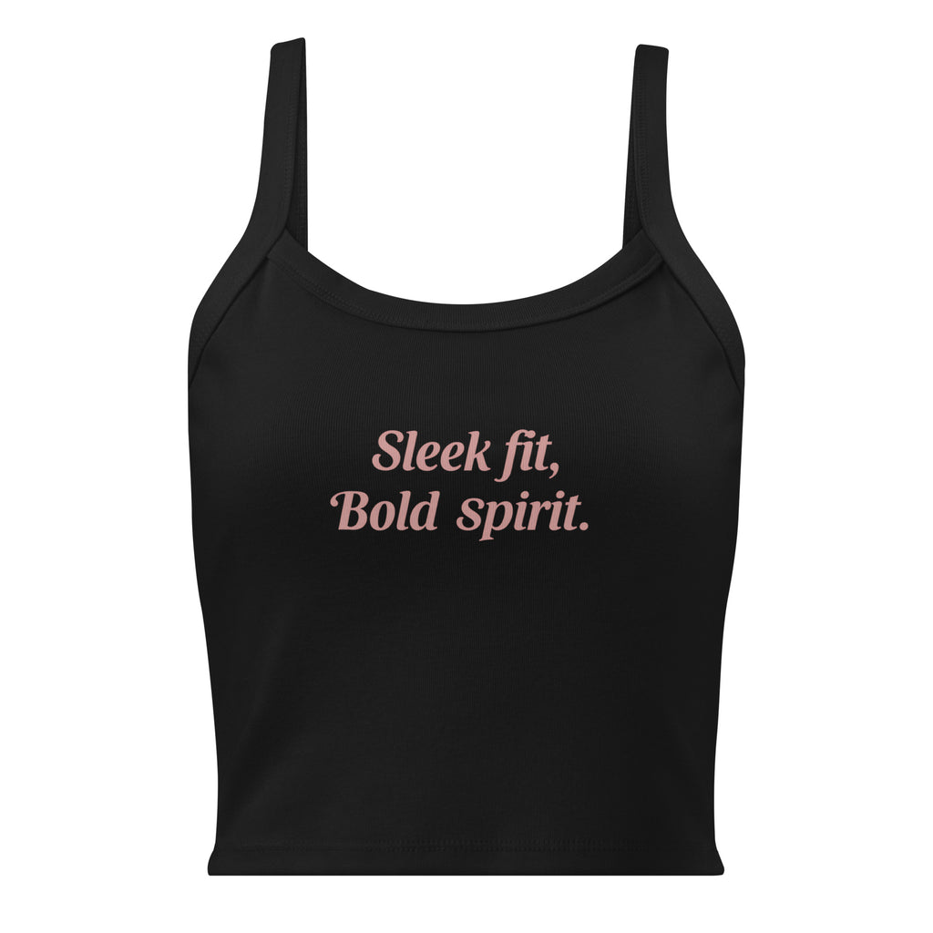 Women’s micro-rib tank top | Sleek Fit,Bold Spirit. micro-rib tank top AwRans Clothing womens-micro-rib-tank-top-solid-black-blend-front-67ea76872cfb5