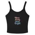 Women’s micro-rib tank top | Move Freely,Shine Bright Solid Black Blend micro-rib tank top AwRans Clothing womens-micro-rib-tank-top-solid-black-blend-front-67ea785753928