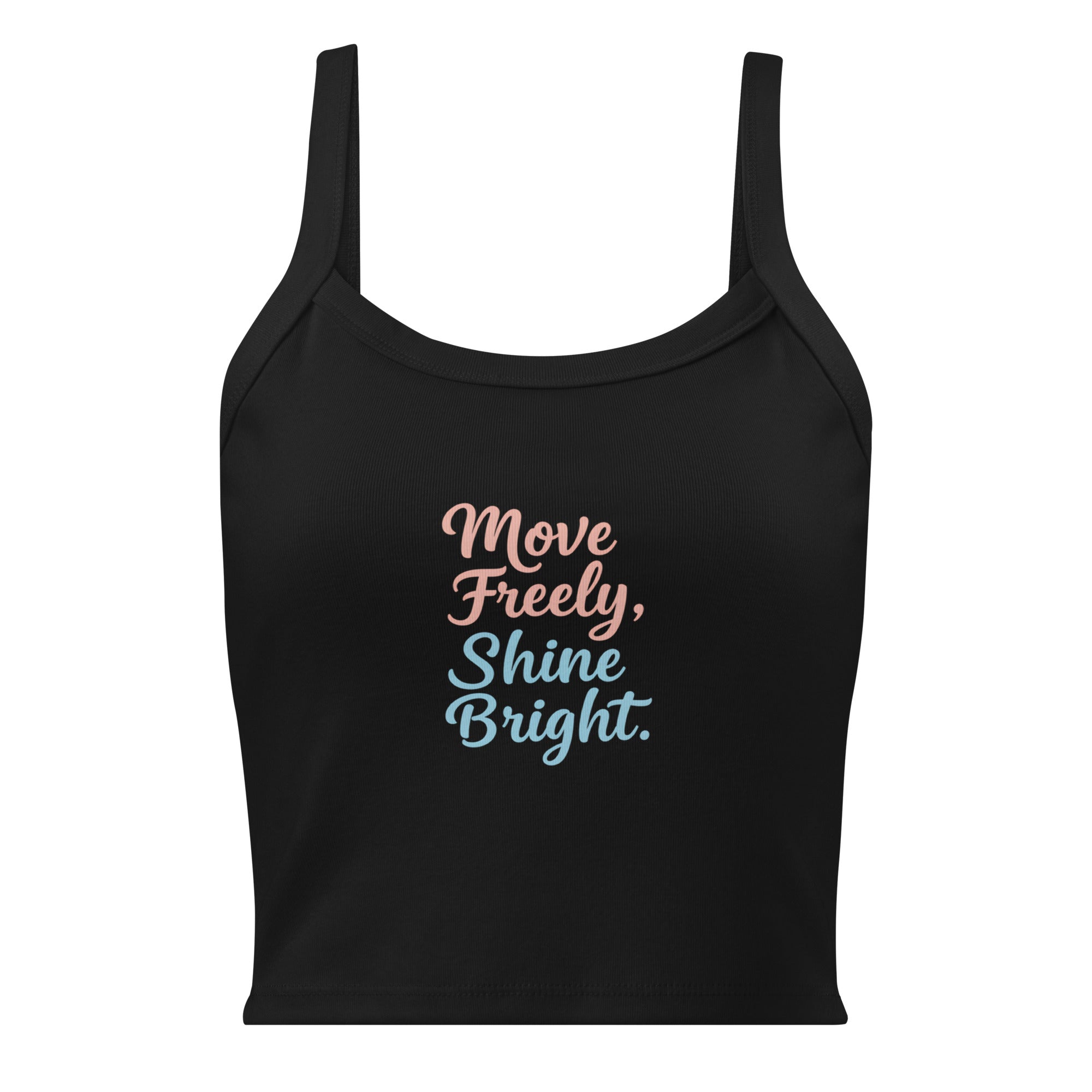Women’s micro-rib tank top | Move Freely,Shine Bright micro-rib tank top AwRans Clothing womens-micro-rib-tank-top-solid-black-blend-front-67ea785755351