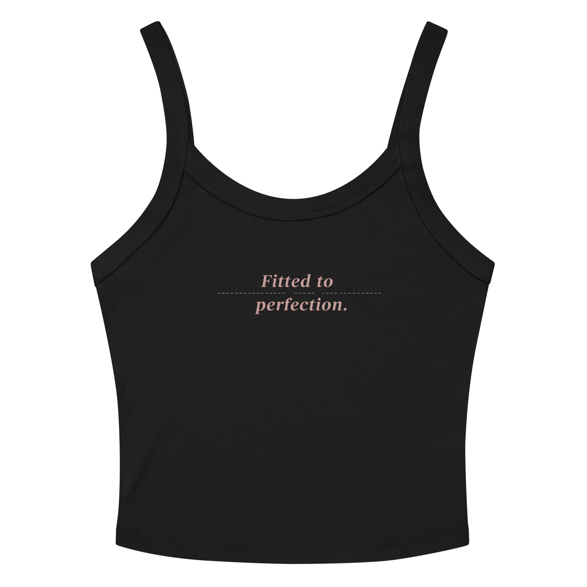 Women’s micro-rib tank top | Fitted To Perfection Solid Black Blend micro-rib tank top AwRans Clothing womens-micro-rib-tank-top-solid-black-blend-front-67ea7a0cc0696