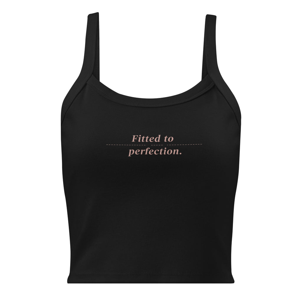Women’s micro-rib tank top | Fitted To Perfection micro-rib tank top AwRans Clothing womens-micro-rib-tank-top-solid-black-blend-front-67ea7a0cc2100