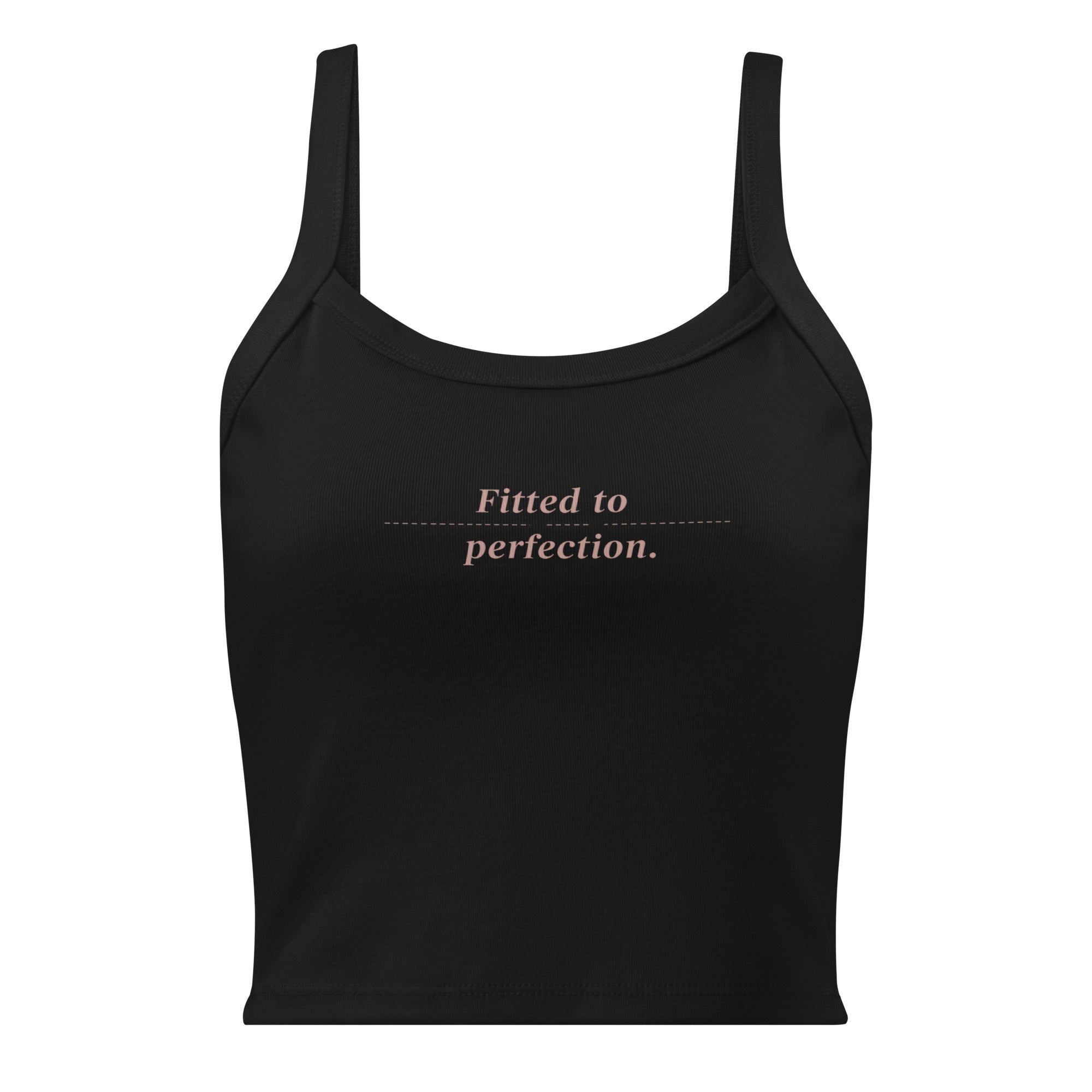 Women’s micro-rib tank top | Fitted To Perfection micro-rib tank top AwRans Clothing womens-micro-rib-tank-top-solid-black-blend-front-67ea7a0cc2100