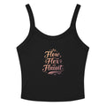 Women’s micro-rib tank top | Flow,Flex,Flaunt. Solid Black Blend micro-rib tank top AwRans Clothing womens-micro-rib-tank-top-solid-black-blend-front-67ea7aa853891