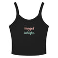 Women’s micro-rib tank top | Hugged In Style Solid Black Blend micro-rib tank top AwRans Clothing womens-micro-rib-tank-top-solid-black-blend-front-67ea7b428dbbe