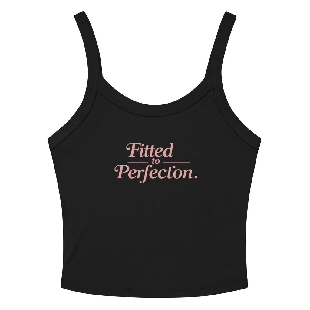 Women’s micro-rib tank top | Fitted To Perfection Solid Black Blend micro-rib tank top AwRans Clothing womens-micro-rib-tank-top-solid-black-blend-front-67ea7f8e5ff48