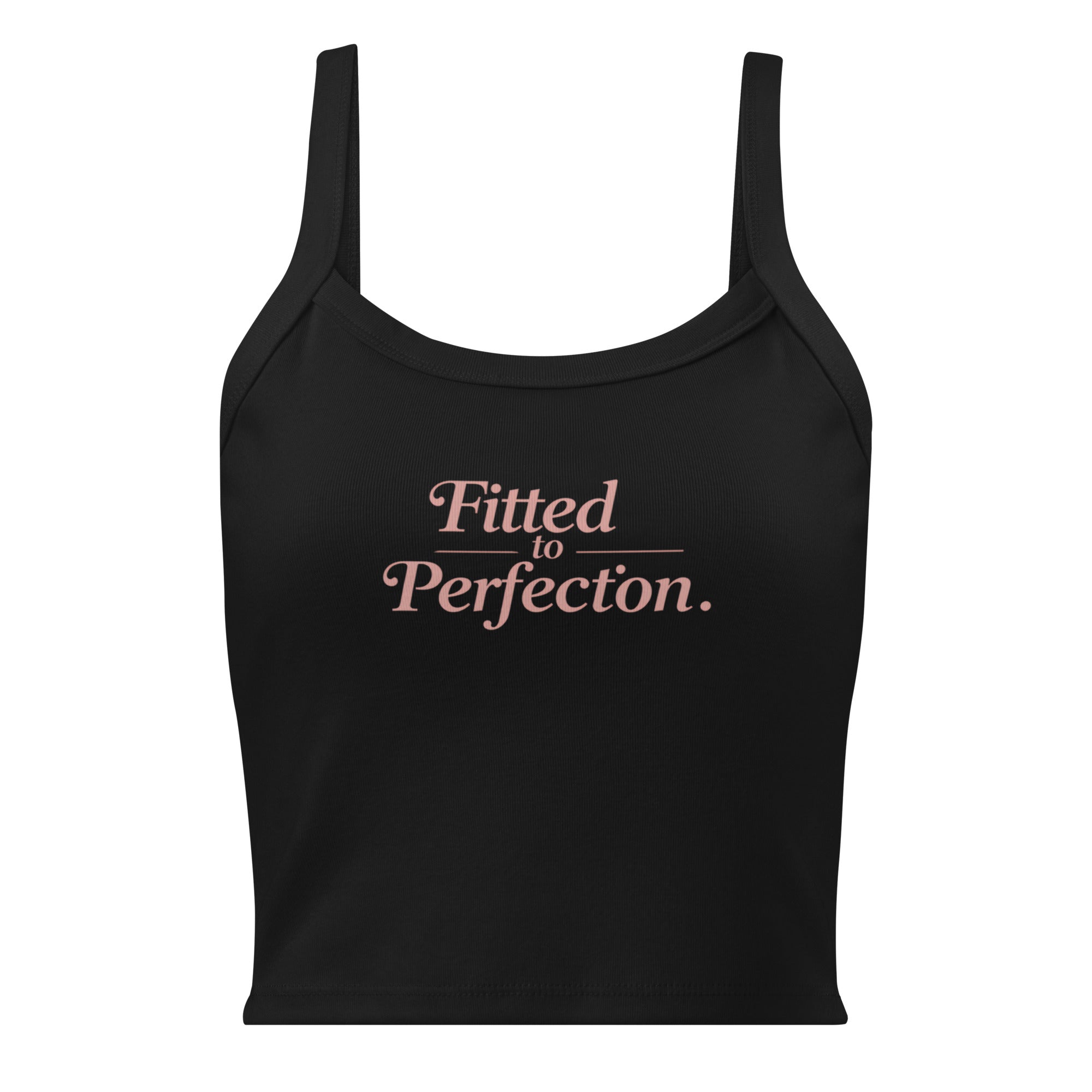 Women’s micro-rib tank top | Fitted To Perfection micro-rib tank top AwRans Clothing womens-micro-rib-tank-top-solid-black-blend-front-67ea7f8e61332
