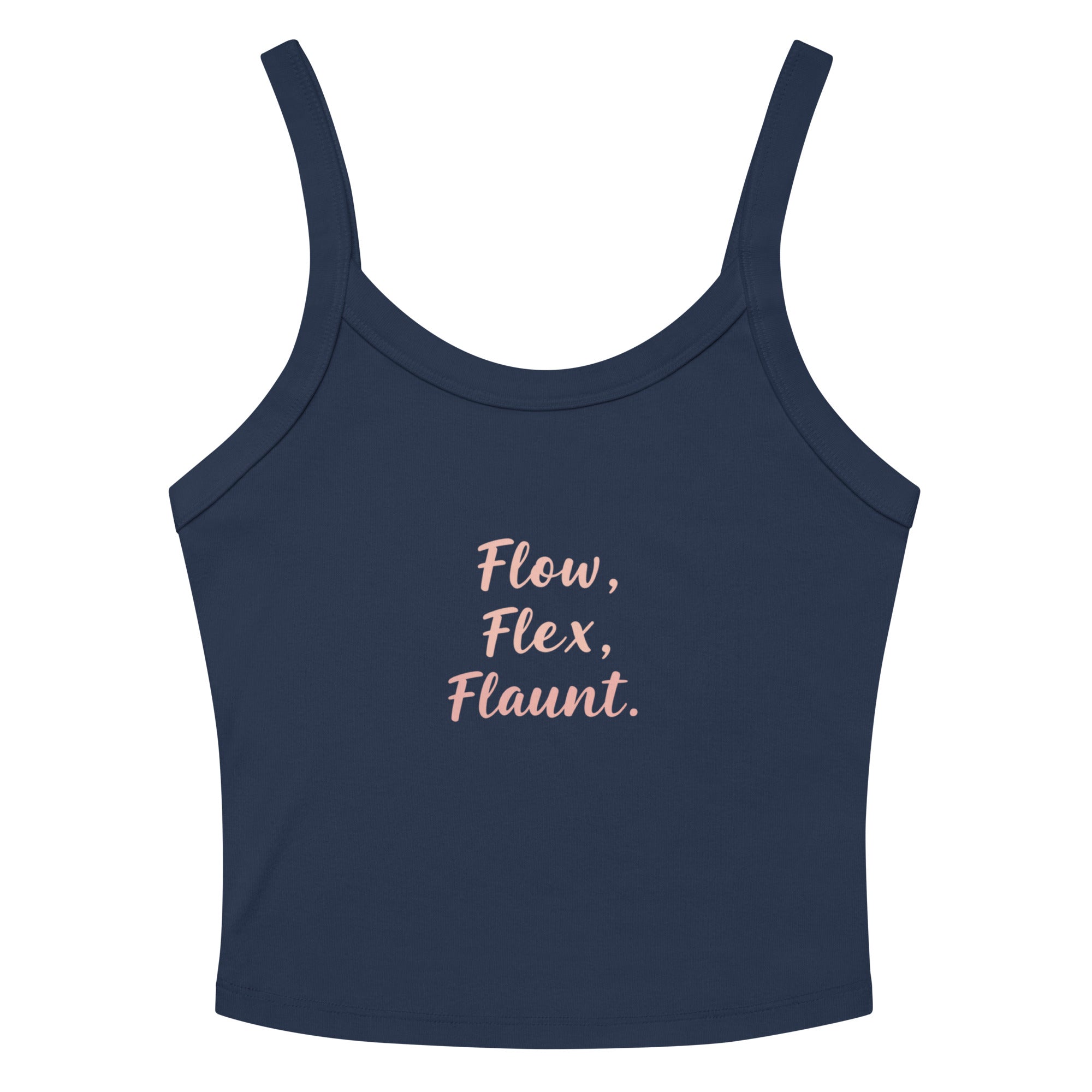 Women’s micro-rib tank top | Flow,Flex,Flaunt. Solid Navy Blend micro-rib tank top AwRans Clothing womens-micro-rib-tank-top-solid-navy-blend-front-67ea77bc5bf06