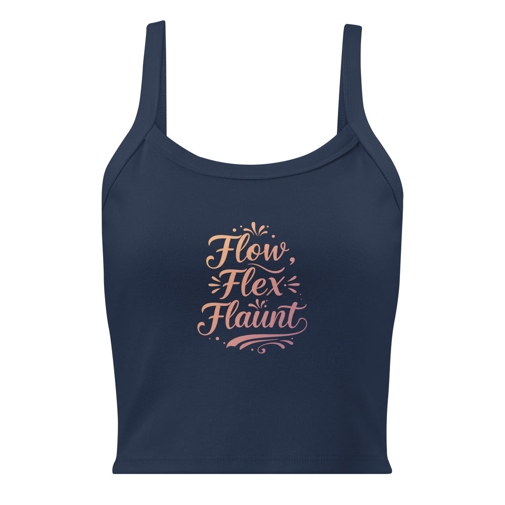 Women’s micro-rib tank top | Flow,Flex,Flaunt. micro-rib tank top AwRans Clothing womens-micro-rib-tank-top-solid-navy-blend-front-67ea7aa85531e