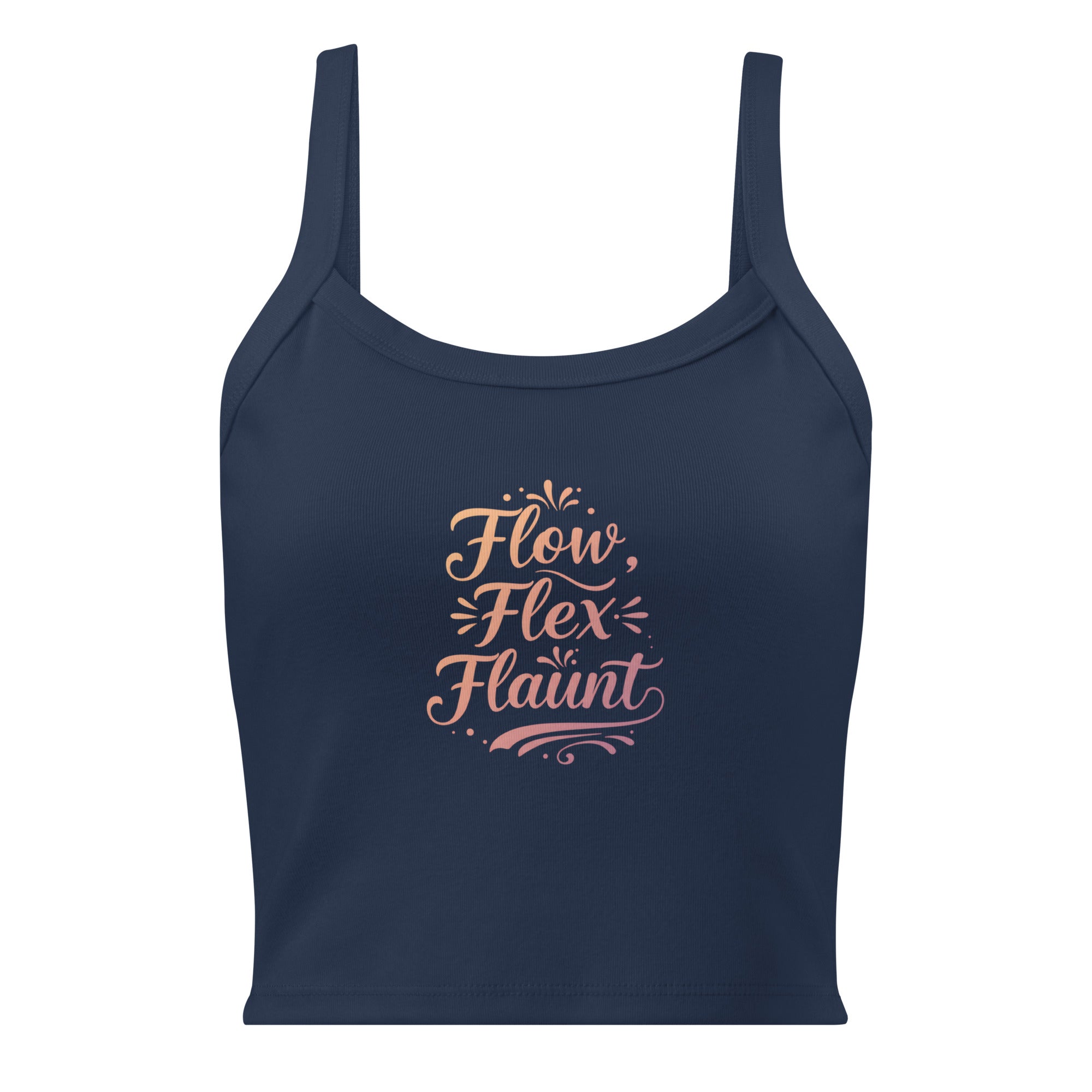 Women’s micro-rib tank top | Flow,Flex,Flaunt. micro-rib tank top AwRans Clothing womens-micro-rib-tank-top-solid-navy-blend-front-67ea7aa85531e