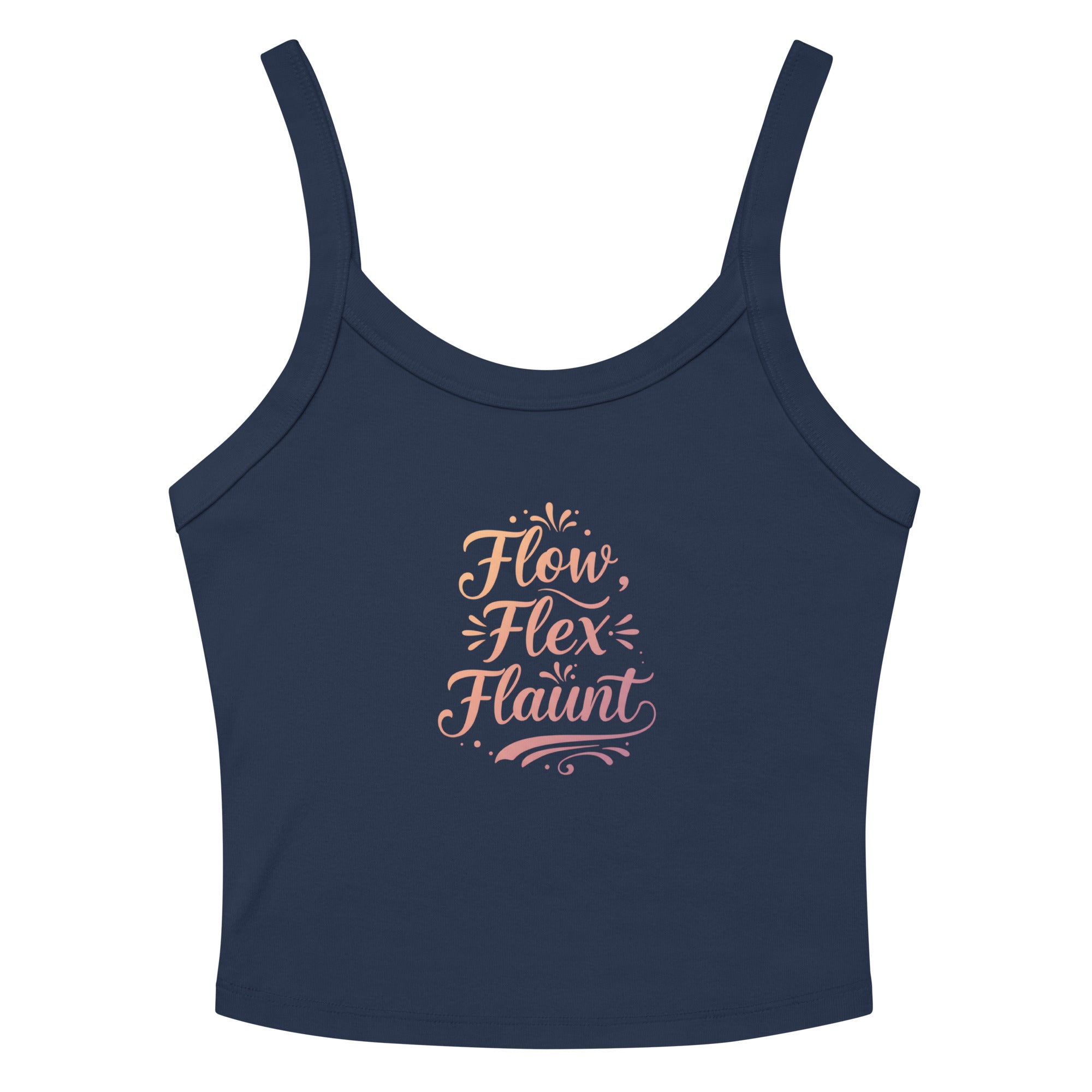 Women’s micro-rib tank top | Flow,Flex,Flaunt. Solid Navy Blend micro-rib tank top AwRans Clothing womens-micro-rib-tank-top-solid-navy-blend-front-67ea7aa85c6c9