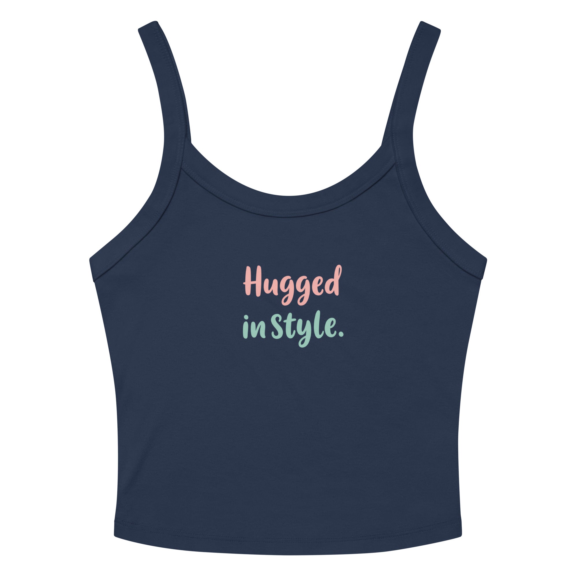 Women’s micro-rib tank top | Hugged In Style Solid Navy Blend micro-rib tank top AwRans Clothing womens-micro-rib-tank-top-solid-navy-blend-front-67ea7b429b1e9