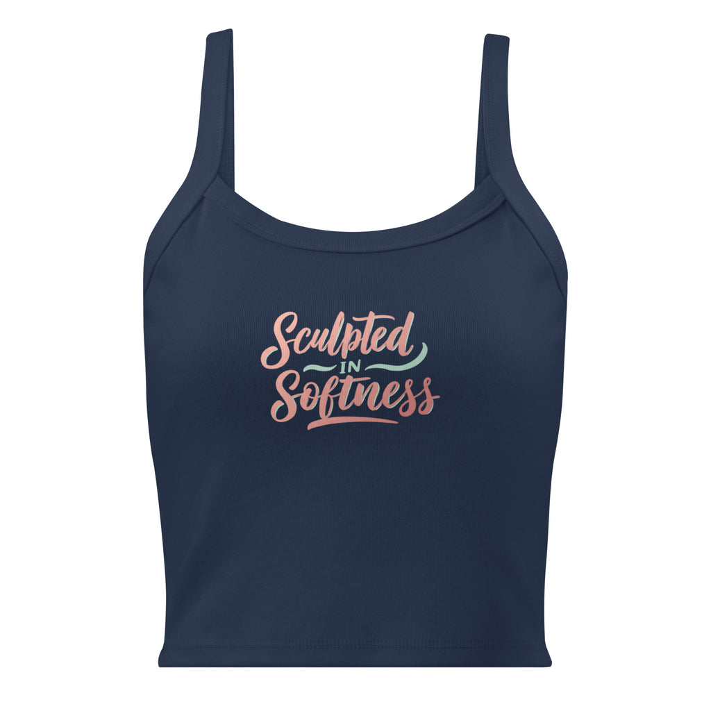 Women’s micro-rib tank top | Sculpted In Softness micro-rib tank top AwRans Clothing womens-micro-rib-tank-top-solid-navy-blend-front-67ea7d16429e1