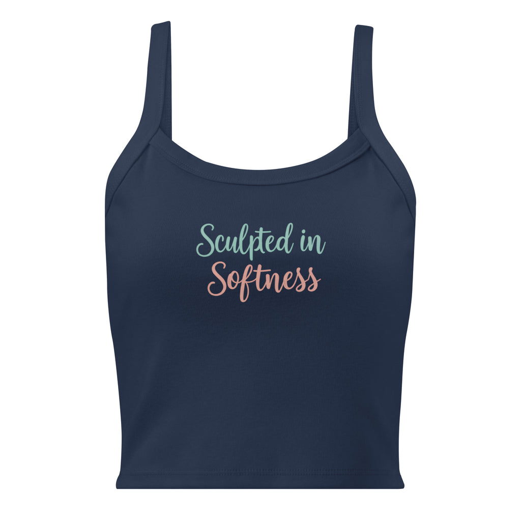 Women’s micro-rib tank top | Sculpted In Softness micro-rib tank top AwRans Clothing womens-micro-rib-tank-top-solid-navy-blend-front-67ea7db42a1b2