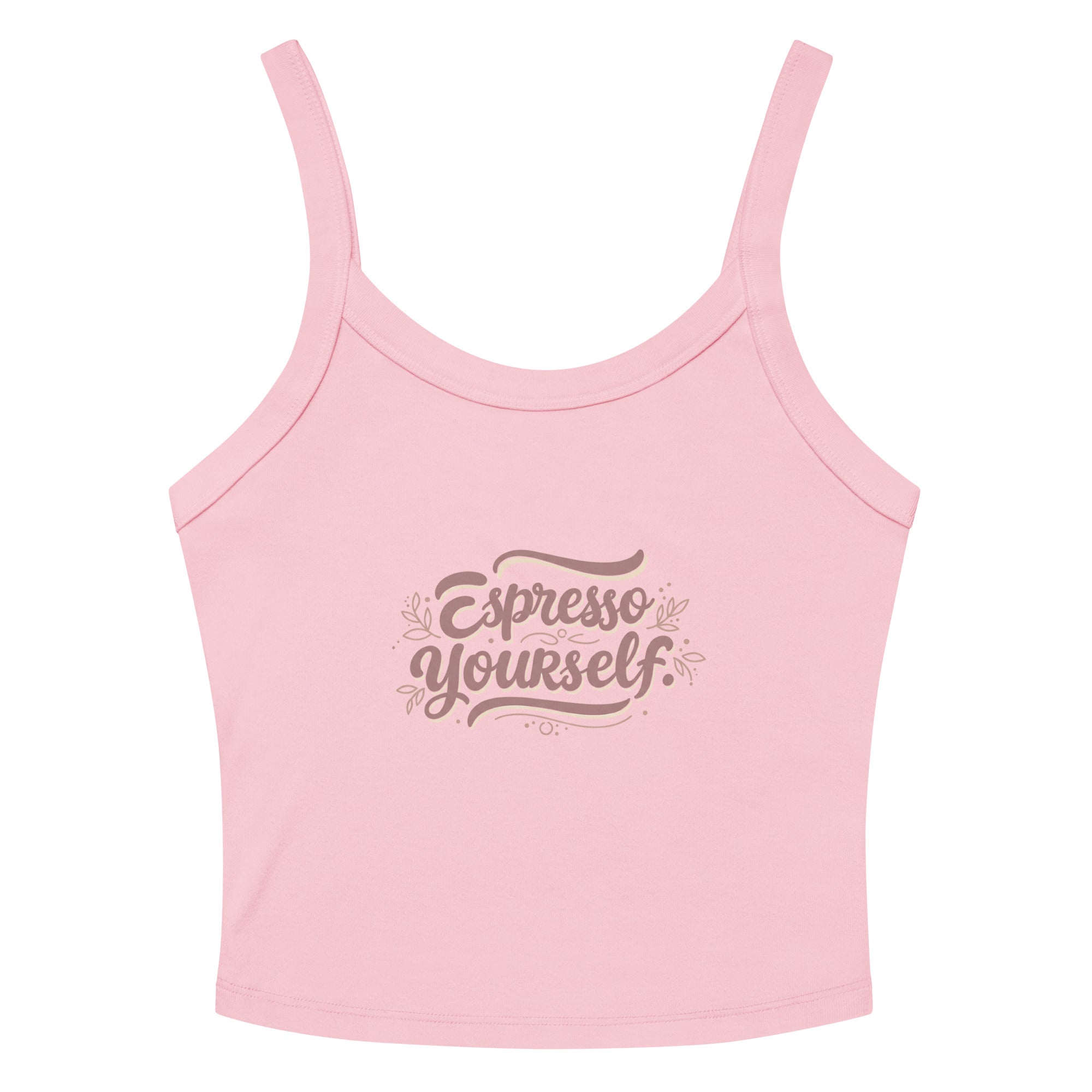 Women’s micro-rib tank top | Espresso Yourself Solid Pink Blend micro-rib tank top AwRans Clothing womens-micro-rib-tank-top-solid-pink-blend-front-67ea77221f540