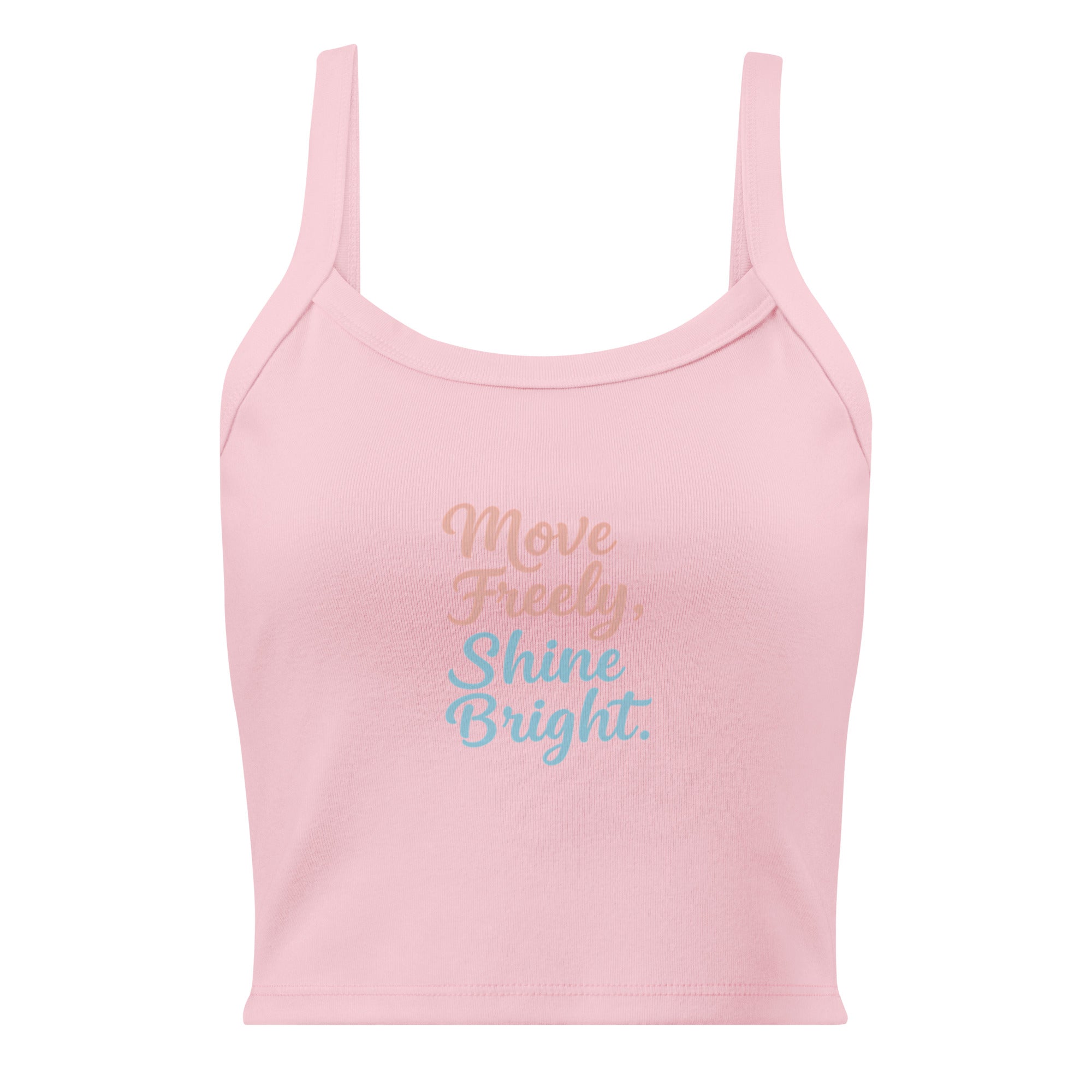 Women’s micro-rib tank top | Move Freely,Shine Bright micro-rib tank top AwRans Clothing womens-micro-rib-tank-top-solid-pink-blend-front-67ea78575a39a