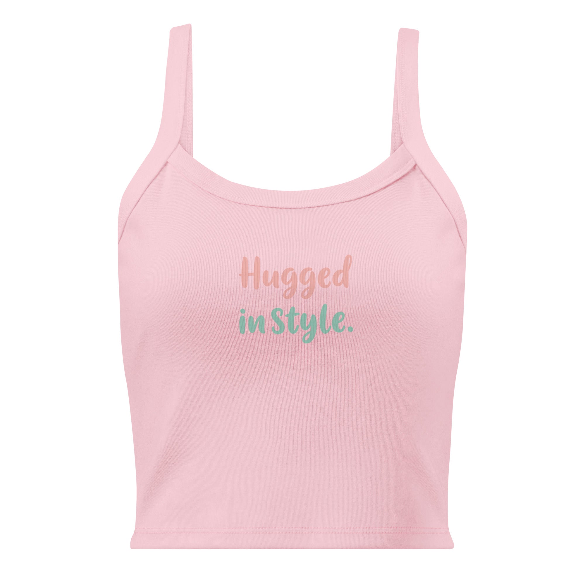 Women’s micro-rib tank top | Hugged In Style micro-rib tank top AwRans Clothing womens-micro-rib-tank-top-solid-pink-blend-front-67ea7b42975c7