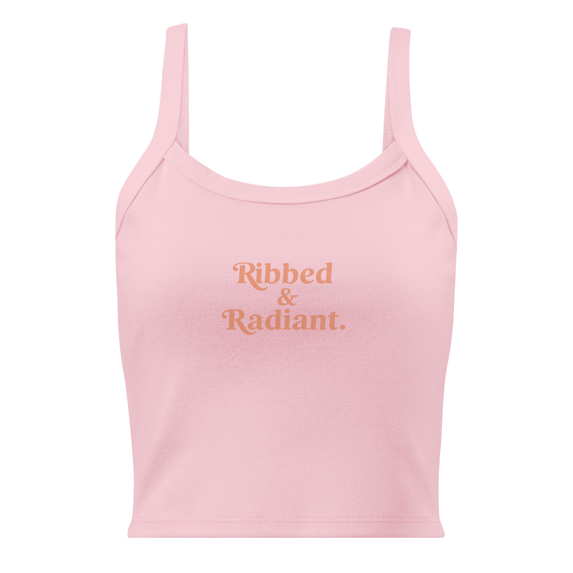 Women’s micro-rib tank top | Ribbed & Radiant micro-rib tank top AwRans Clothing womens-micro-rib-tank-top-solid-pink-blend-front-67ea7bdd15ee2