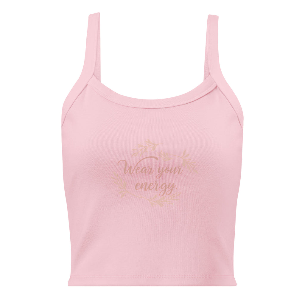 Women’s micro-rib tank top | Wear Your Energy micro-rib tank top AwRans Clothing womens-micro-rib-tank-top-solid-pink-blend-front-67ea7eef3637e