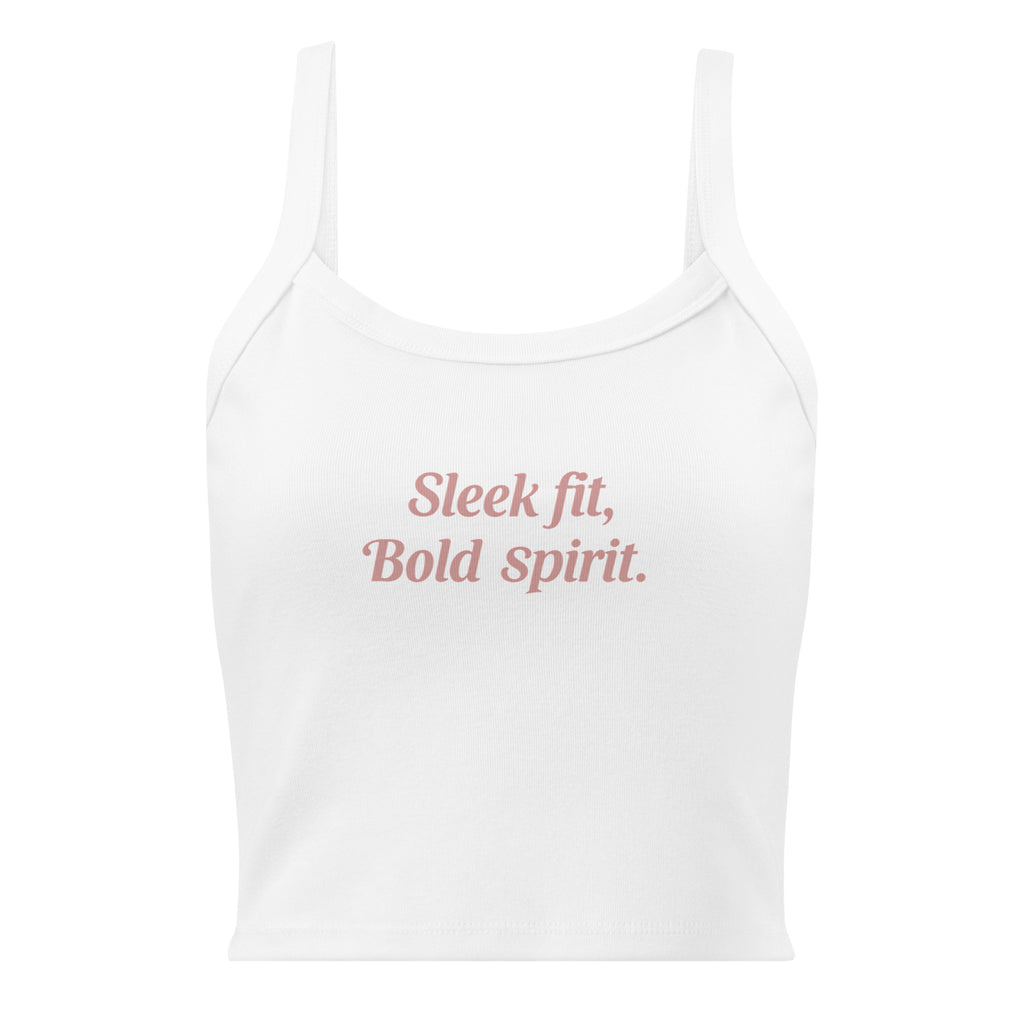Women’s micro-rib tank top | Sleek Fit,Bold Spirit. micro-rib tank top AwRans Clothing womens-micro-rib-tank-top-solid-white-blend-front-67ea76873951c