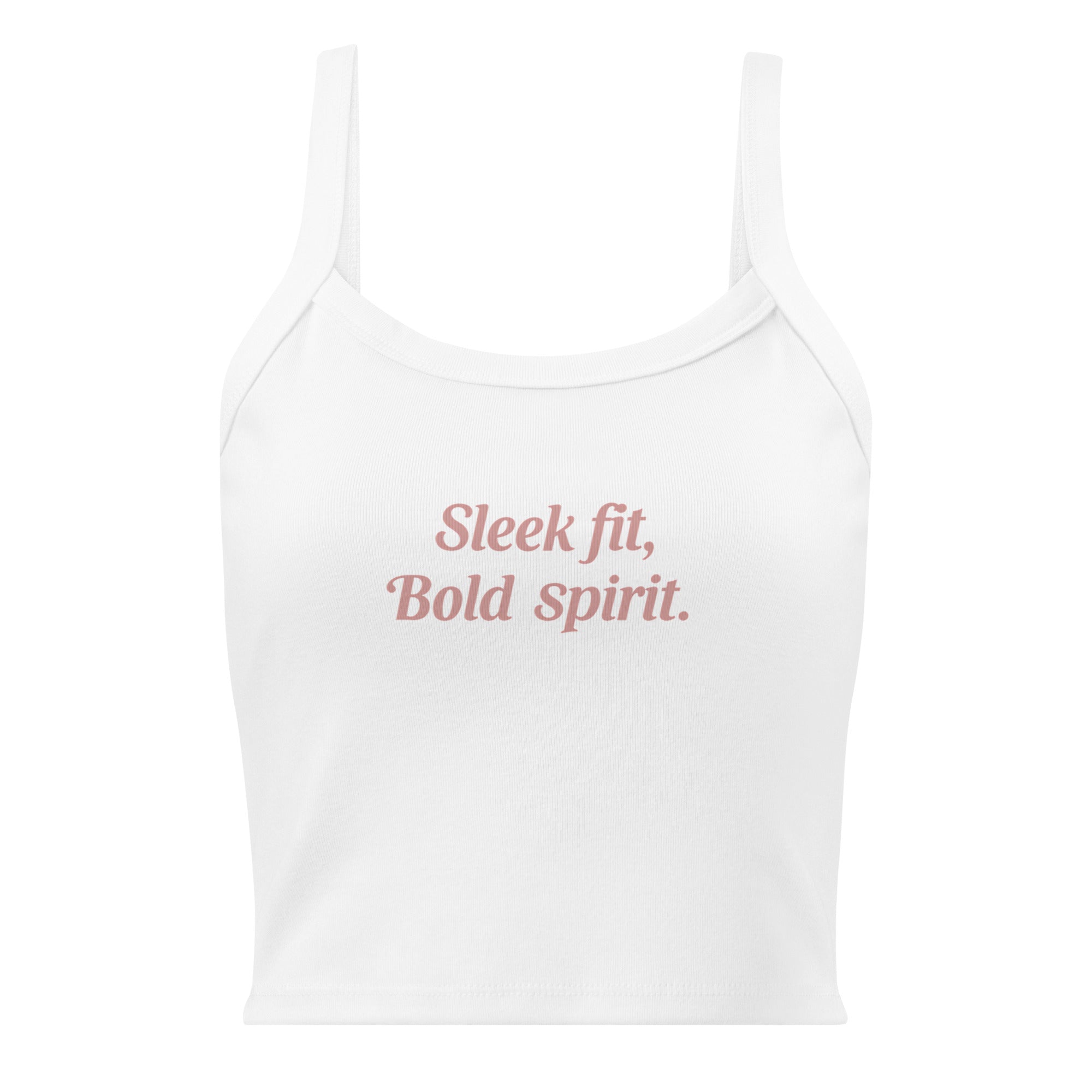 Women’s micro-rib tank top | Sleek Fit,Bold Spirit. micro-rib tank top AwRans Clothing womens-micro-rib-tank-top-solid-white-blend-front-67ea76873951c