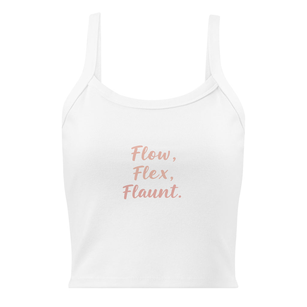 Women’s micro-rib tank top | Flow,Flex,Flaunt. micro-rib tank top AwRans Clothing womens-micro-rib-tank-top-solid-white-blend-front-67ea77bc5b920