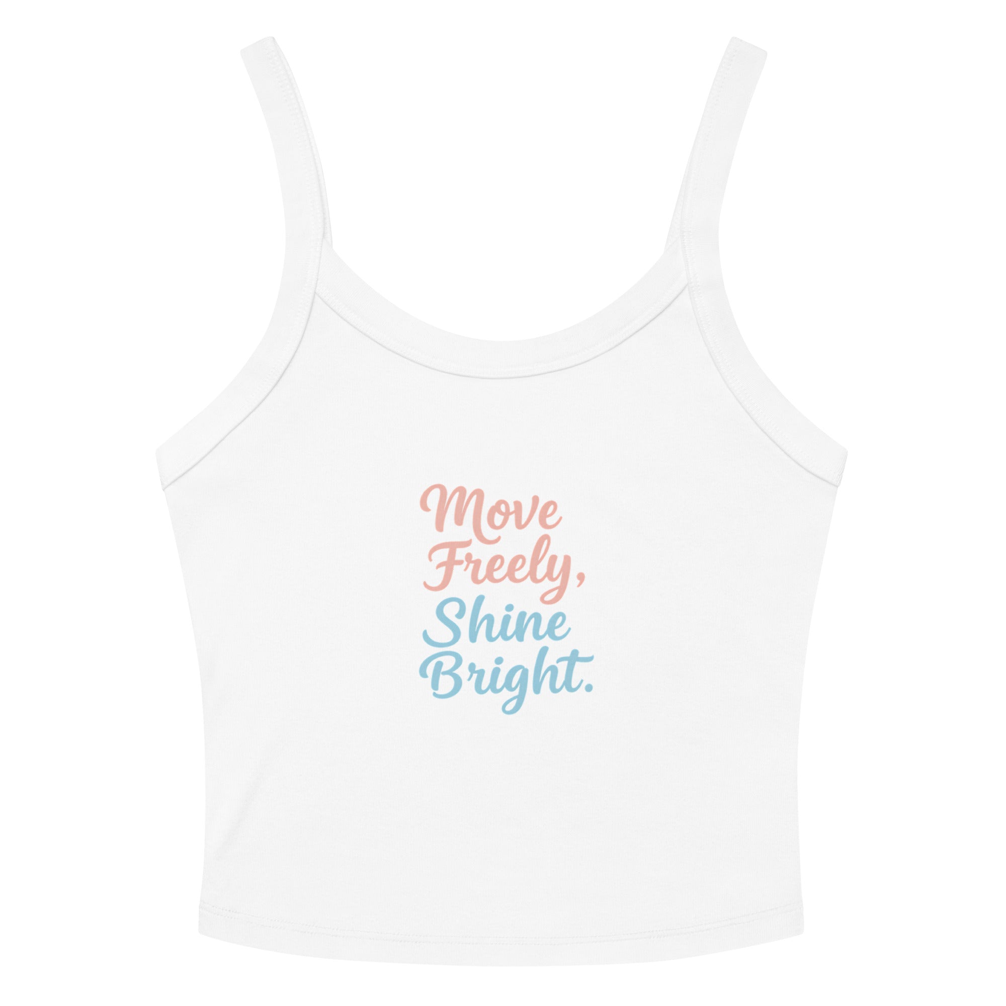 Women’s micro-rib tank top | Move Freely,Shine Bright Solid White Blend micro-rib tank top AwRans Clothing womens-micro-rib-tank-top-solid-white-blend-front-67ea78575eb63
