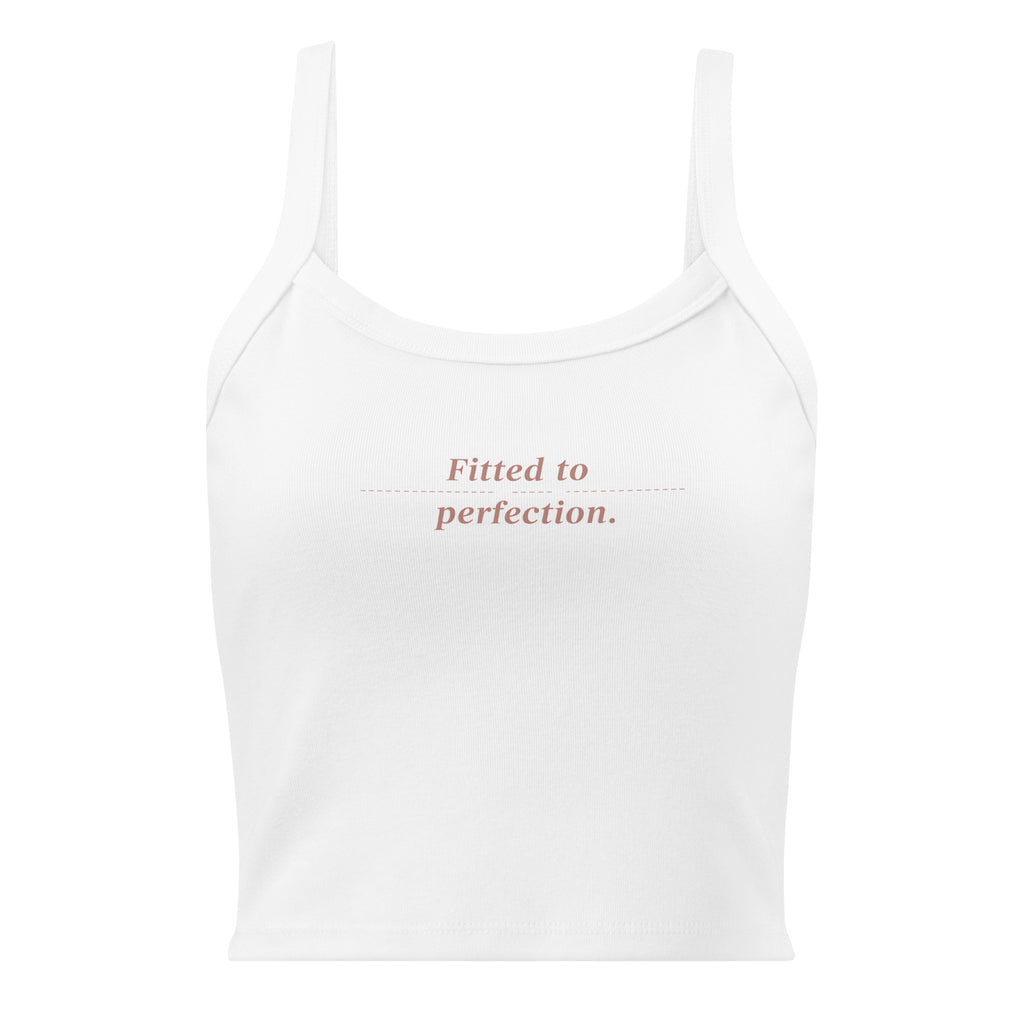 Women’s micro-rib tank top | Fitted To Perfection micro-rib tank top AwRans Clothing womens-micro-rib-tank-top-solid-white-blend-front-67ea7a0ccb880