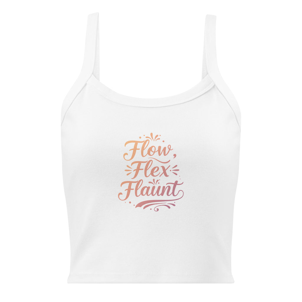 Women’s micro-rib tank top | Flow,Flex,Flaunt. micro-rib tank top AwRans Clothing womens-micro-rib-tank-top-solid-white-blend-front-67ea7aa85c06d