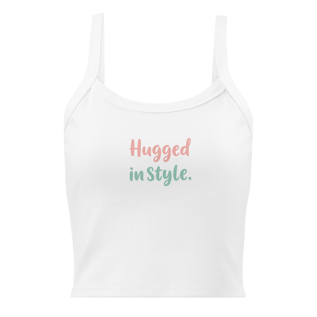 Women’s micro-rib tank top | Hugged In Style micro-rib tank top AwRans Clothing womens-micro-rib-tank-top-solid-white-blend-front-67ea7b429abfc