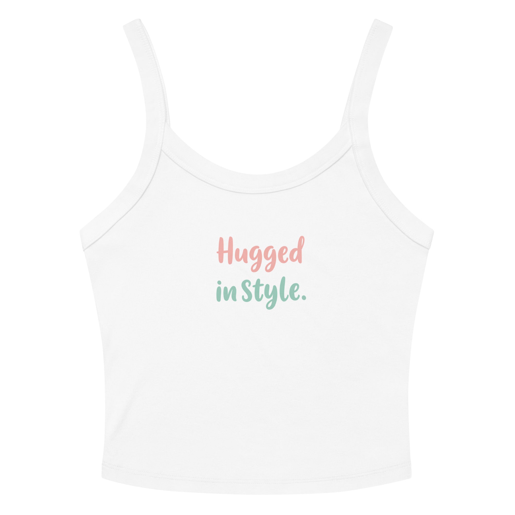 Women’s micro-rib tank top | Hugged In Style Solid White Blend micro-rib tank top AwRans Clothing womens-micro-rib-tank-top-solid-white-blend-front-67ea7b429da9b