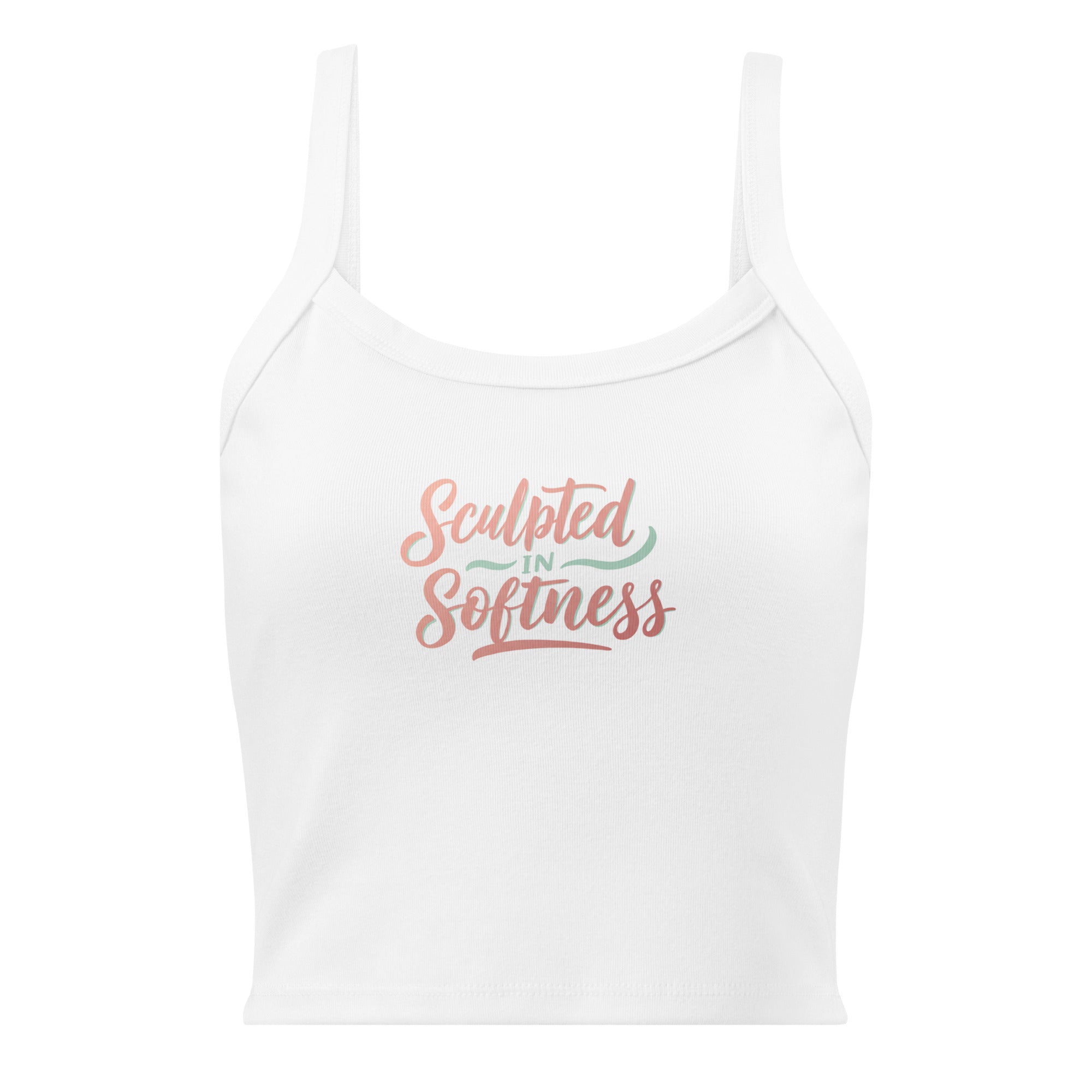 Women’s micro-rib tank top | Sculpted In Softness micro-rib tank top AwRans Clothing womens-micro-rib-tank-top-solid-white-blend-front-67ea7d1648b80