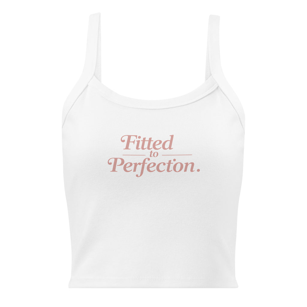 Women’s micro-rib tank top | Fitted To Perfection micro-rib tank top AwRans Clothing womens-micro-rib-tank-top-solid-white-blend-front-67ea7f8e6b6e3