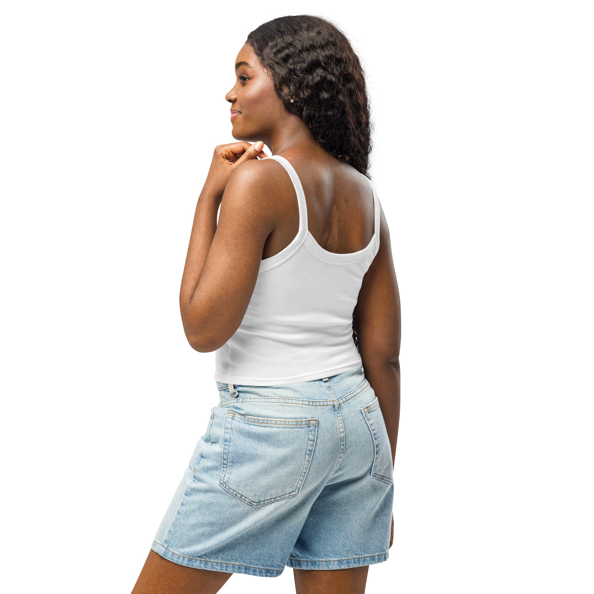 Women’s micro-rib tank top | Sculpted In Softness micro-rib tank top AwRans Clothing womens-micro-rib-tank-top-solid-white-blend-left-back-67ea7db42ffc6