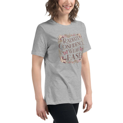 Women's Relaxed T-Shirt | Radiate Confidence Ease - AwRans Clothing
