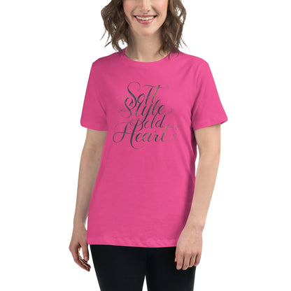 Women's Relaxed T-Shirt | Soft Style Heart - AwRans Clothing